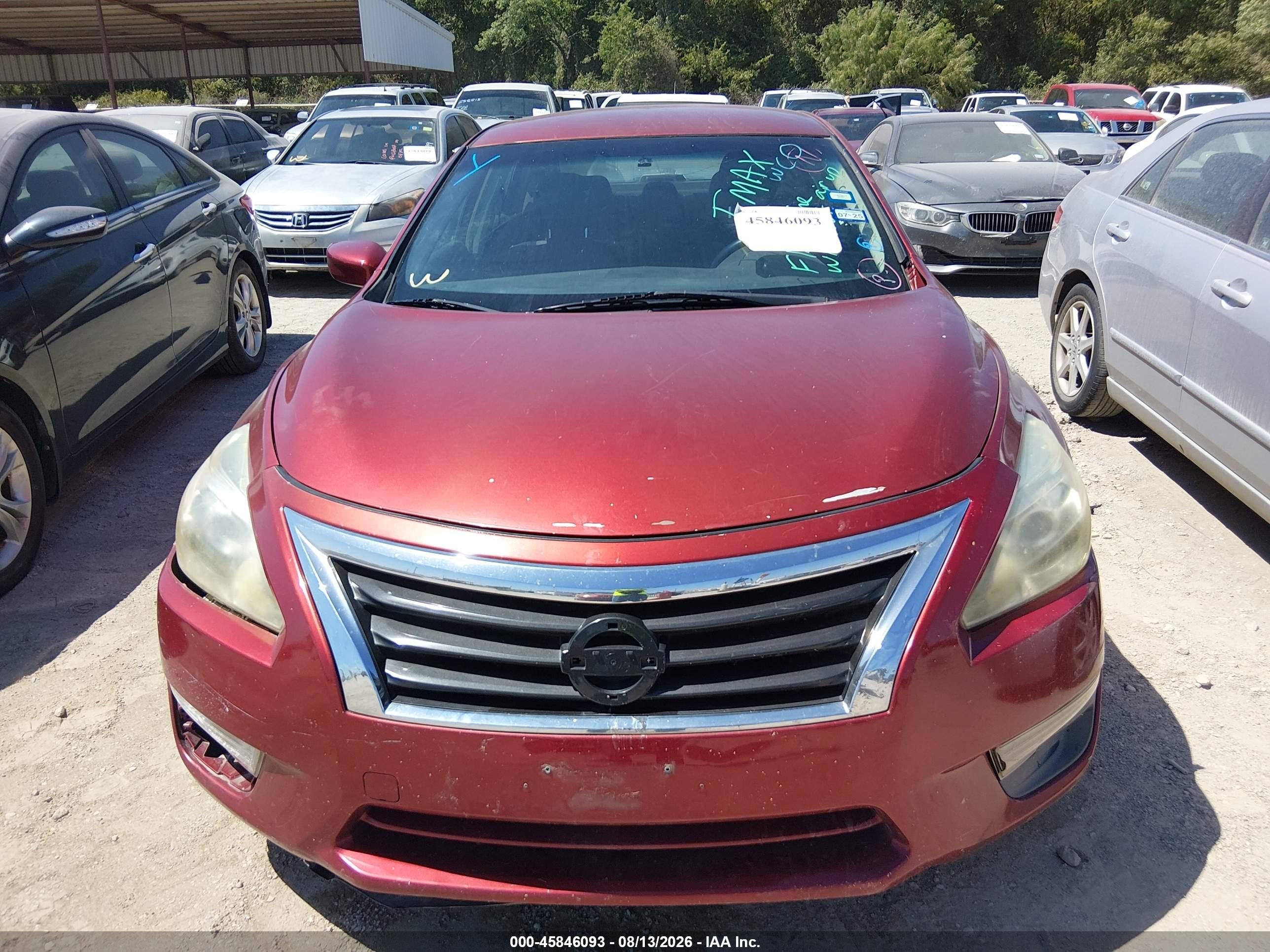 2013 Nissan Altima 2.5 S Maroon vin: 1N4AL3AP4DC271968