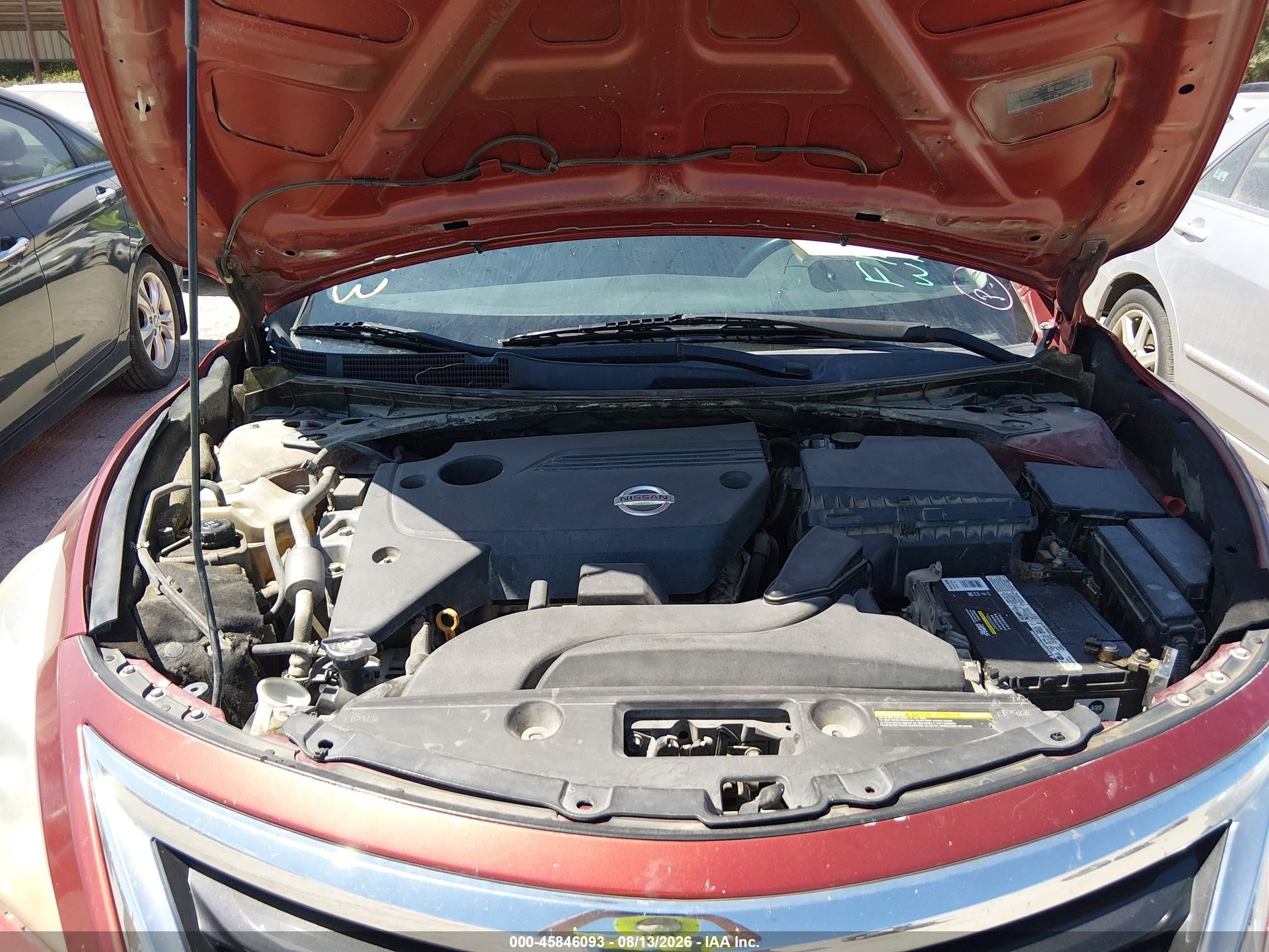 2013 Nissan Altima 2.5 S Maroon vin: 1N4AL3AP4DC271968