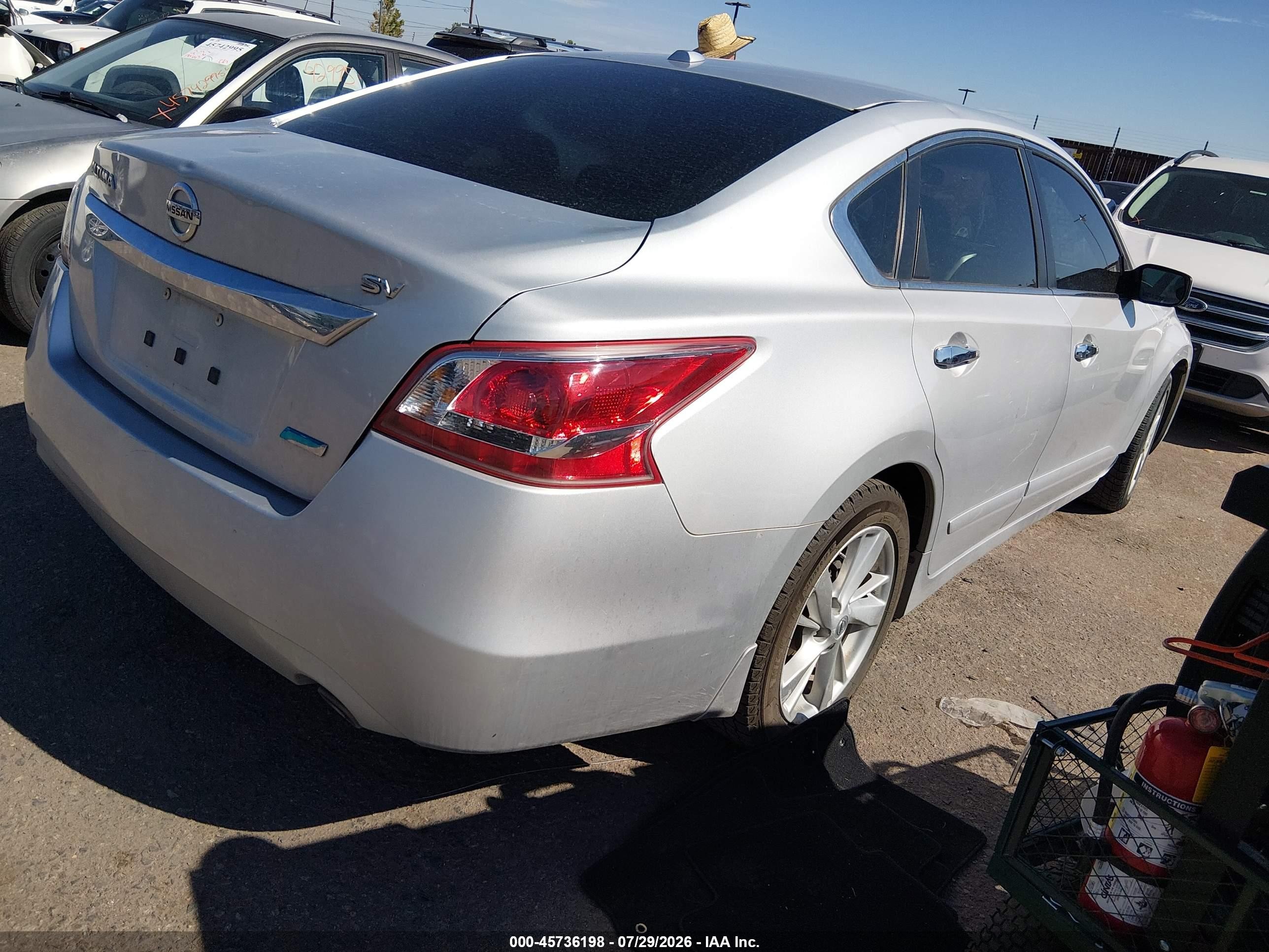2013 Nissan Altima 2.5 Sv Silver vin: 1N4AL3AP4DN403602
