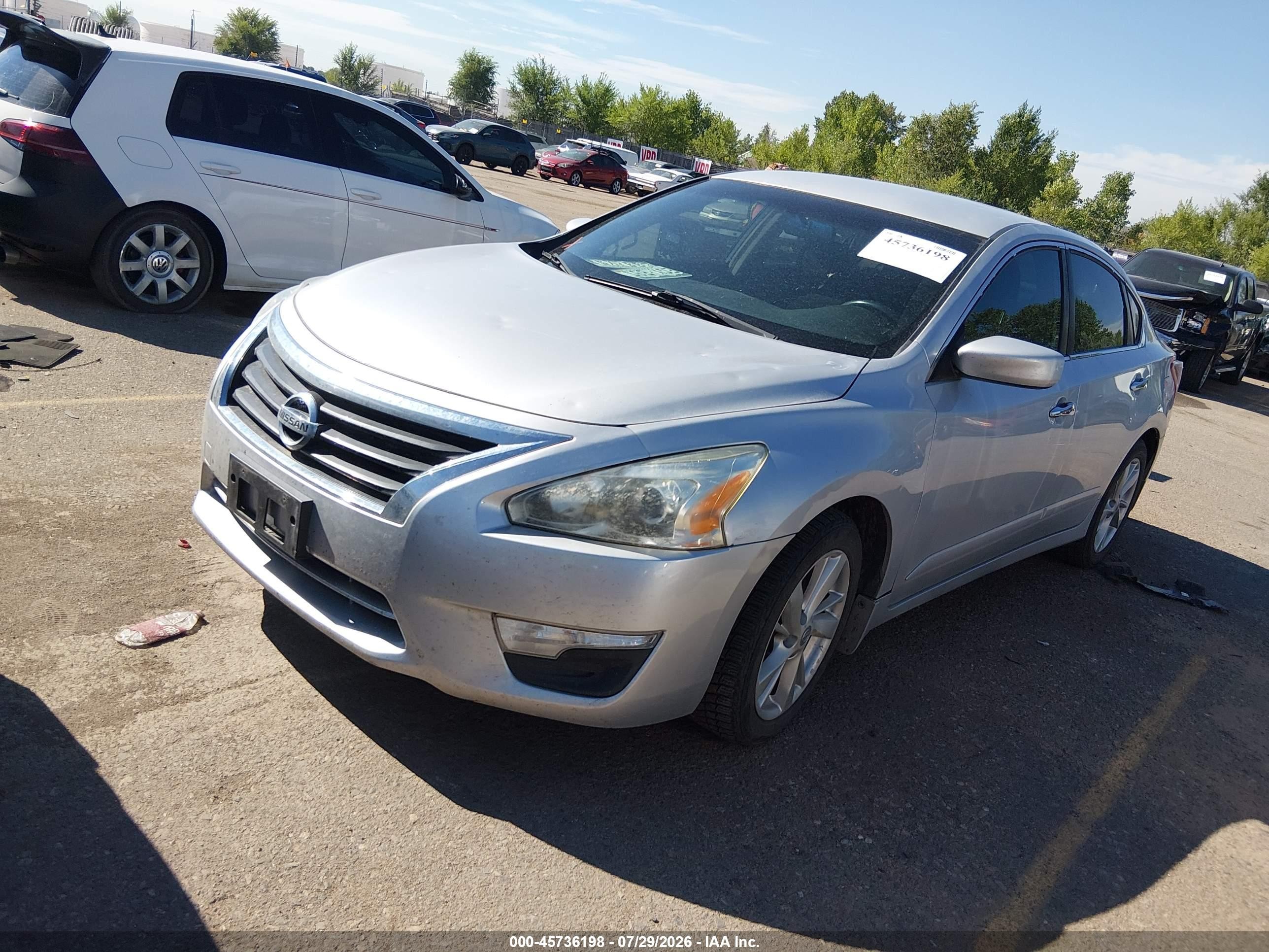 2013 Nissan Altima 2.5 Sv Silver vin: 1N4AL3AP4DN403602