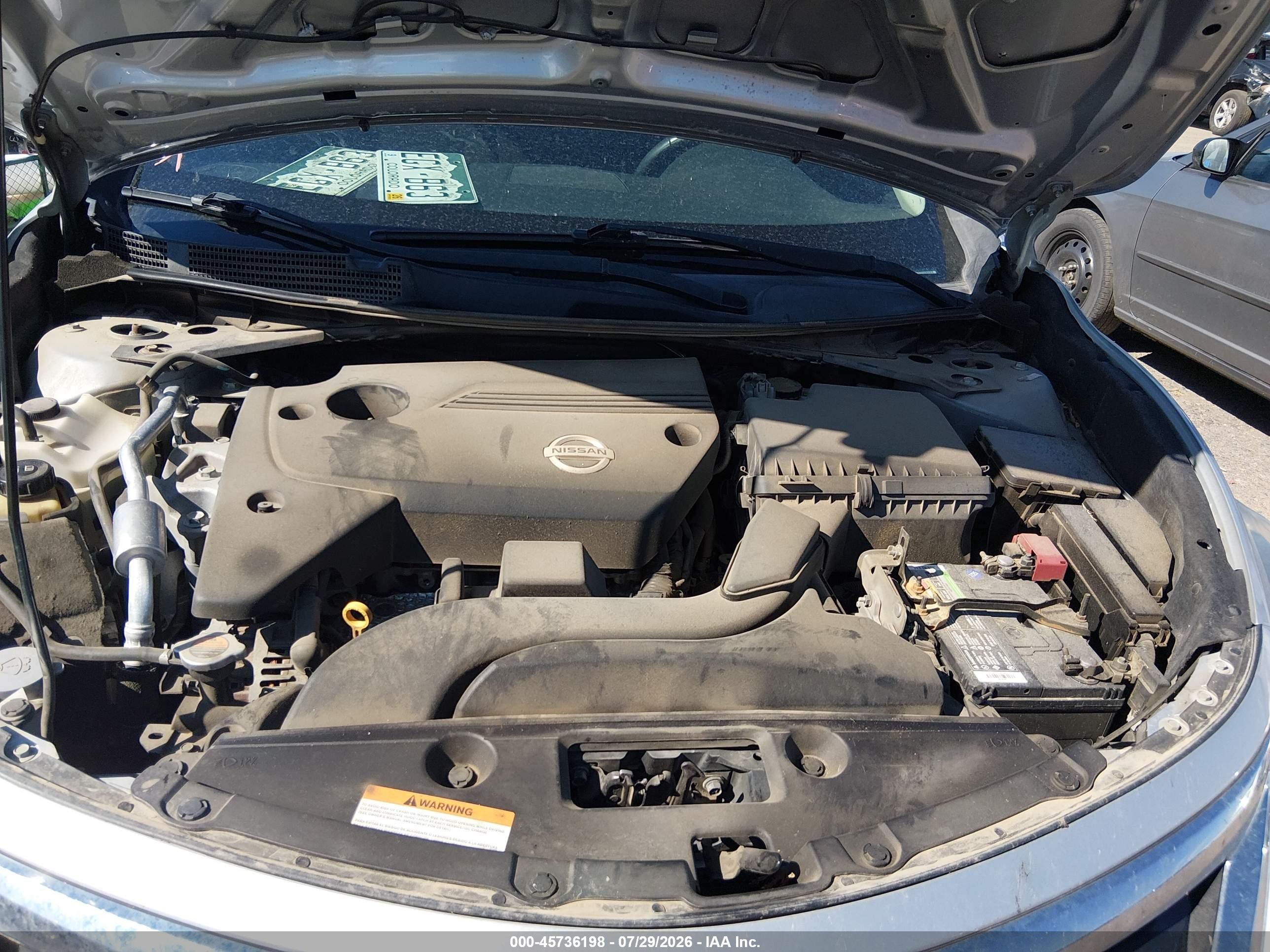 2013 Nissan Altima 2.5 Sv Silver vin: 1N4AL3AP4DN403602