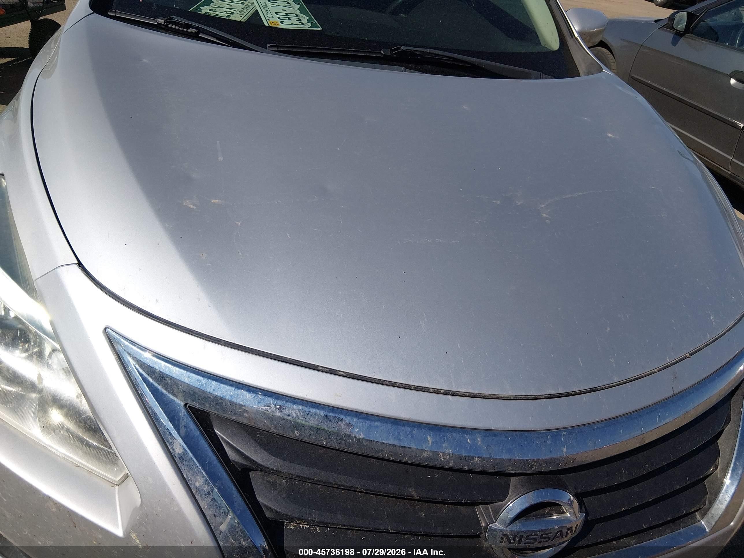 2013 Nissan Altima 2.5 Sv Silver vin: 1N4AL3AP4DN403602