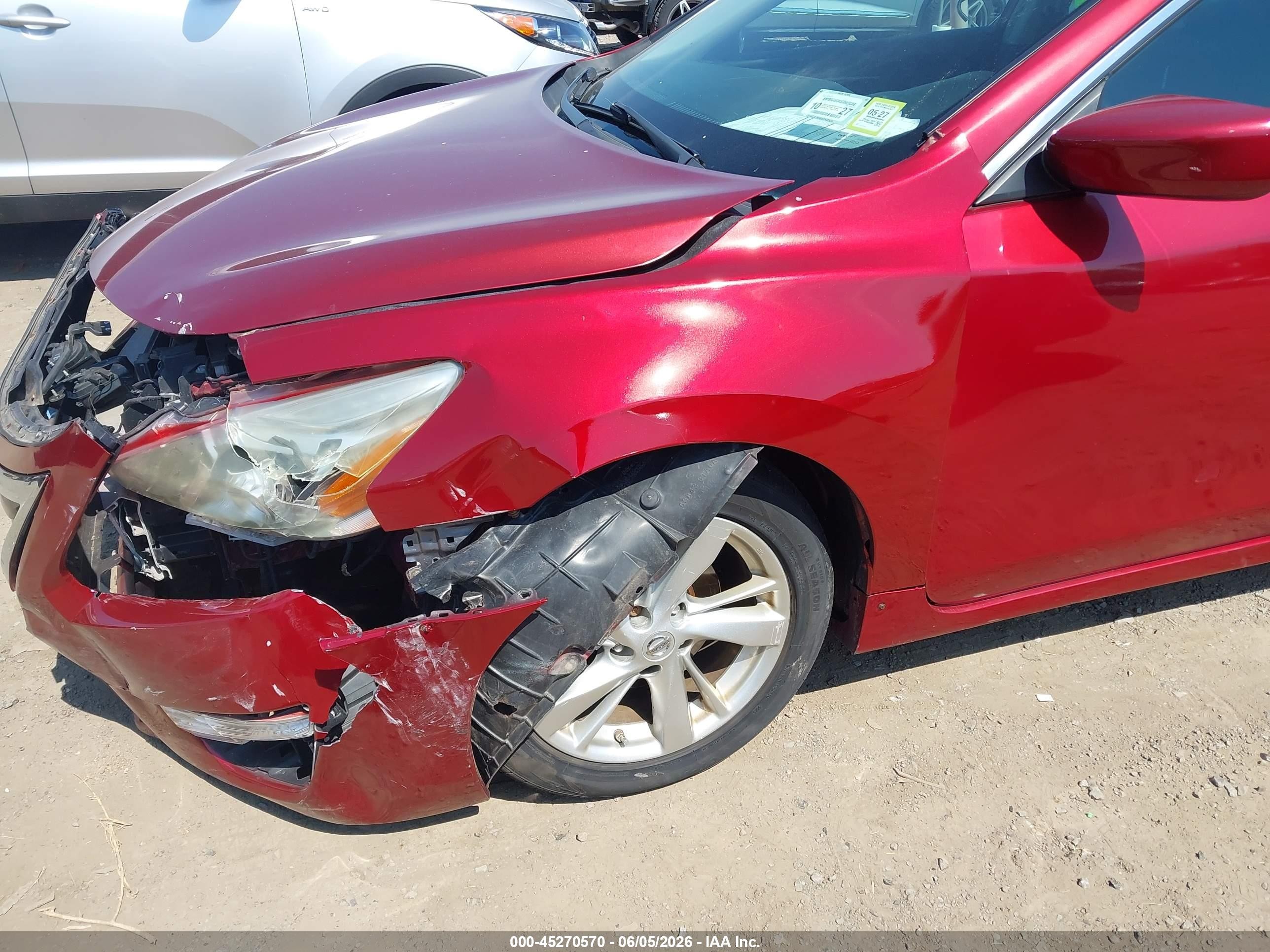 2013 Nissan Altima 2.5 Sv Красный vin: 1N4AL3AP4DN404958