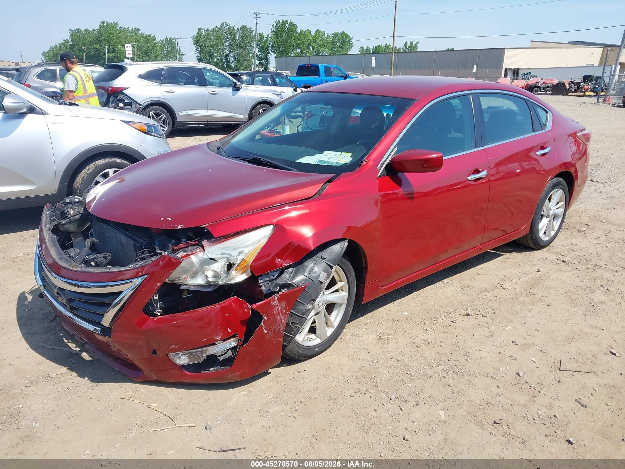 2013 Nissan Altima 2.5 Sv Красный vin: 1N4AL3AP4DN404958