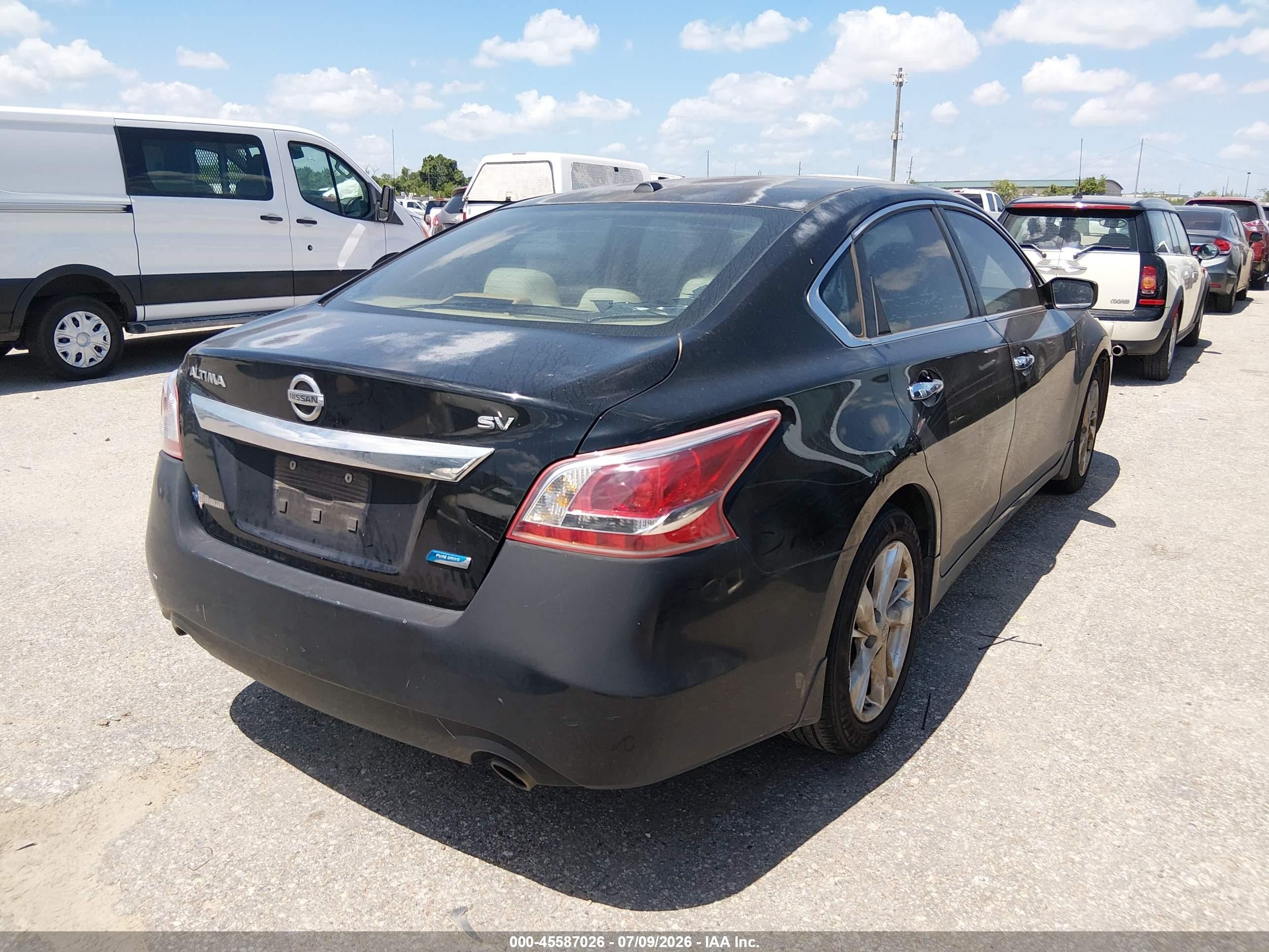 2013 Nissan Altima 2.5 Sv Black vin: 1N4AL3AP4DN416205