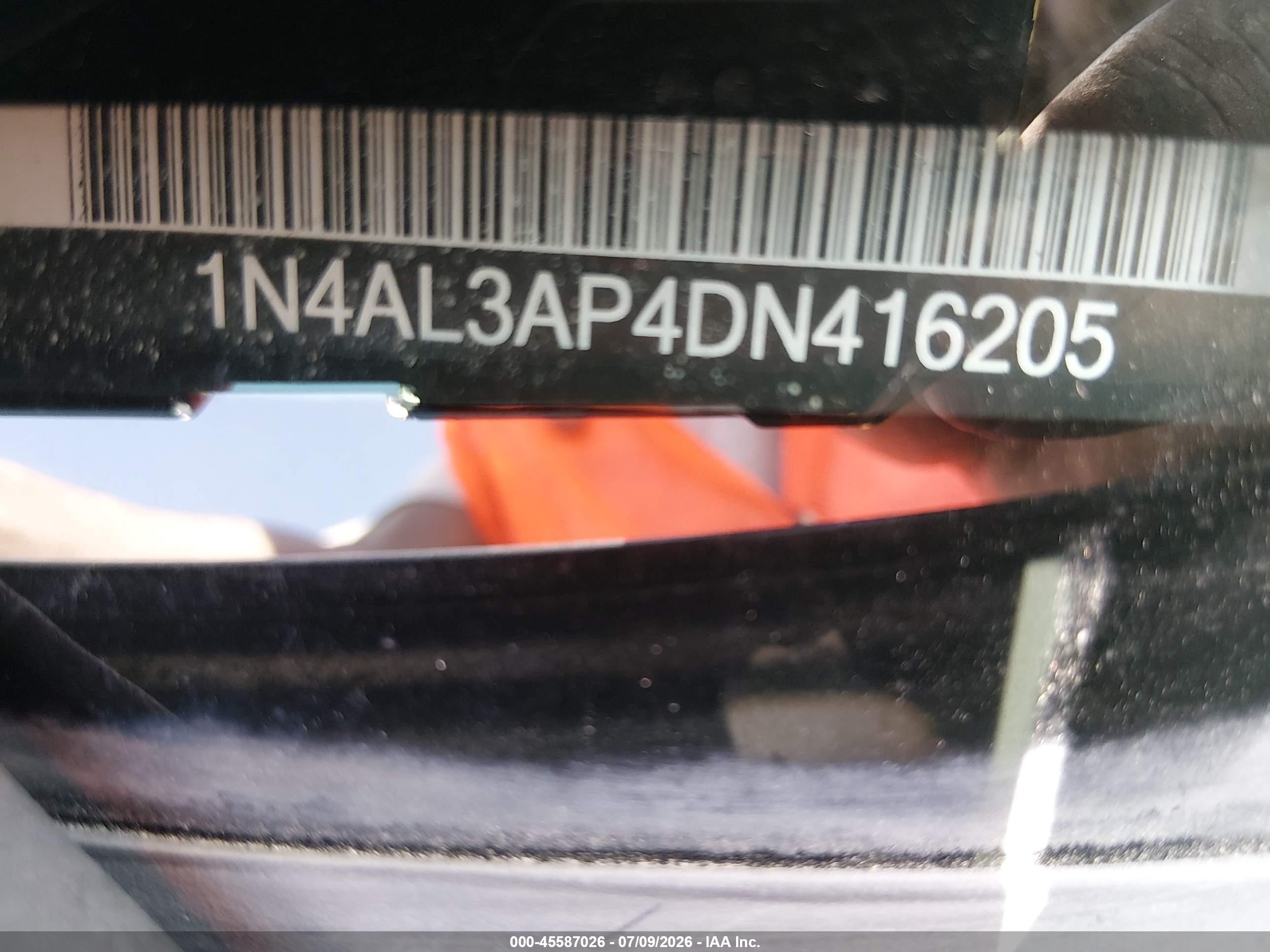 2013 Nissan Altima 2.5 Sv Black vin: 1N4AL3AP4DN416205