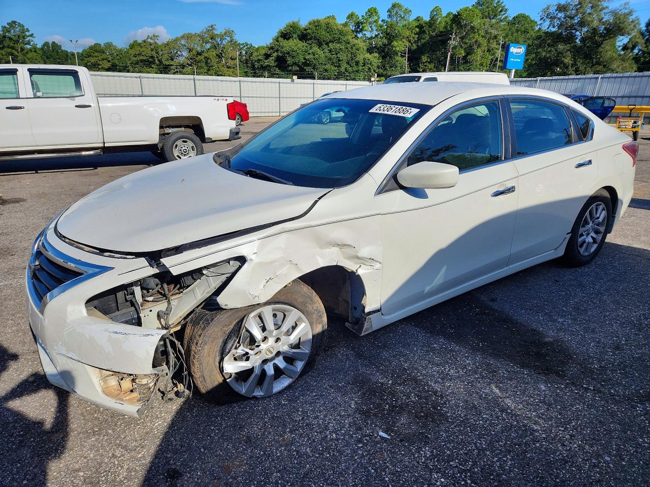 2013 Nissan Altima 2.5 White vin: 1N4AL3AP4DN417094