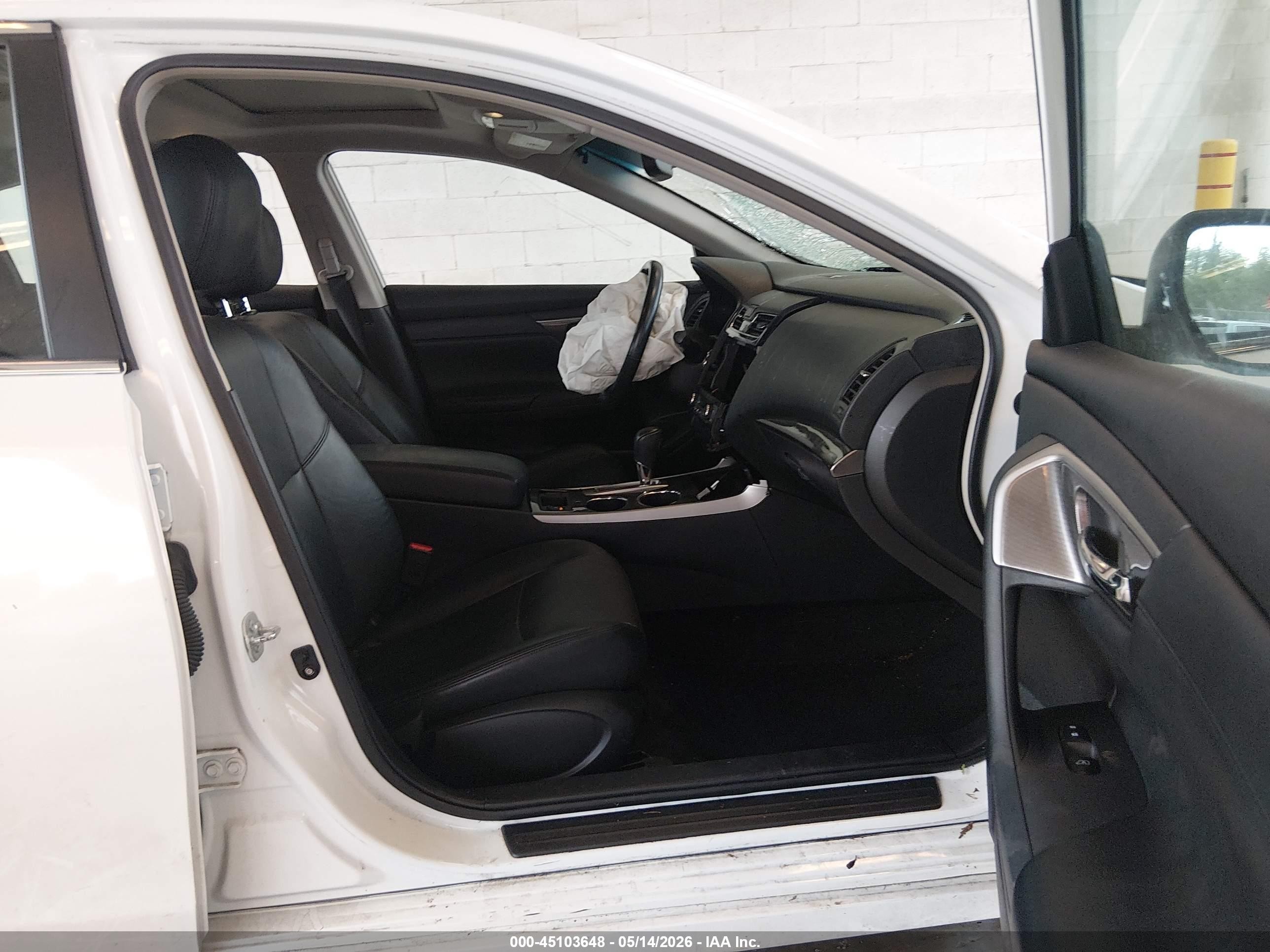 2013 Nissan Altima 2.5 Sl White vin: 1N4AL3AP4DN420366
