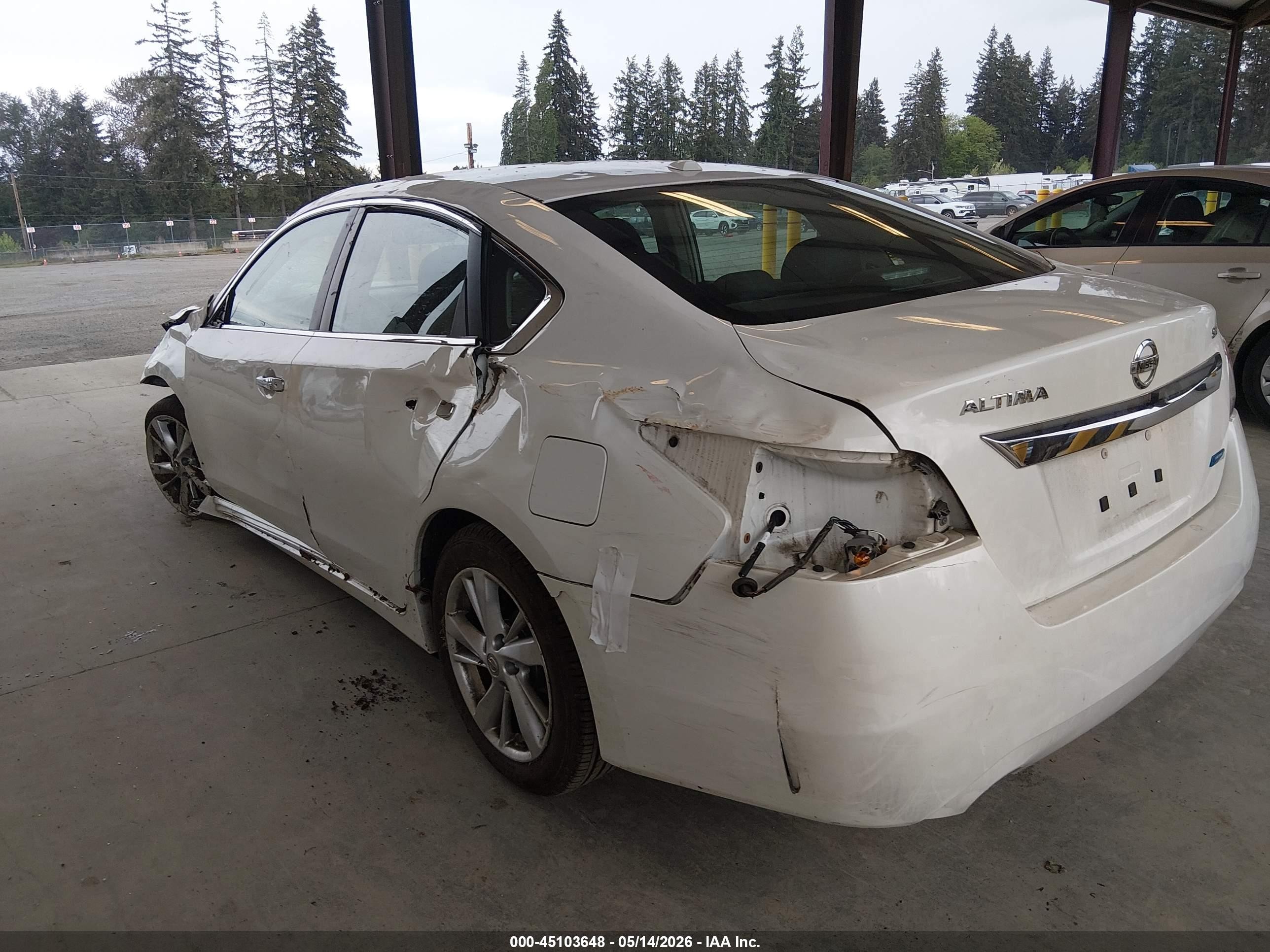 2013 Nissan Altima 2.5 Sl White vin: 1N4AL3AP4DN420366