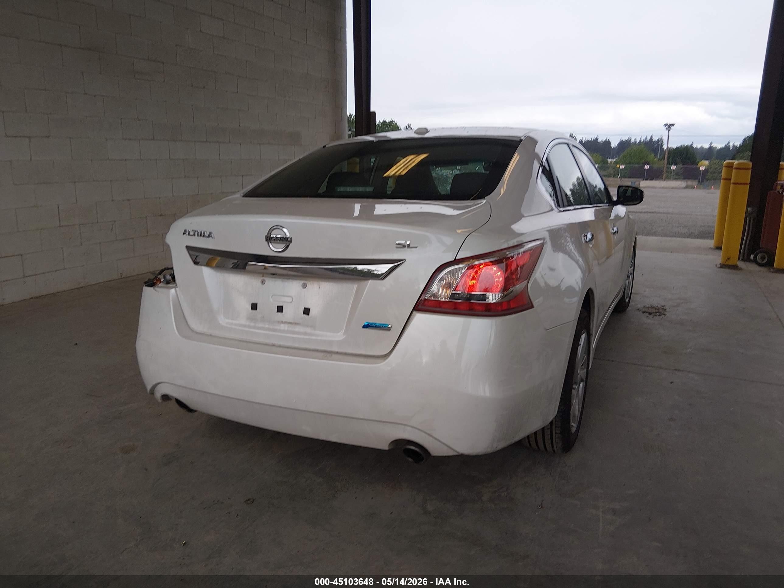 2013 Nissan Altima 2.5 Sl White vin: 1N4AL3AP4DN420366