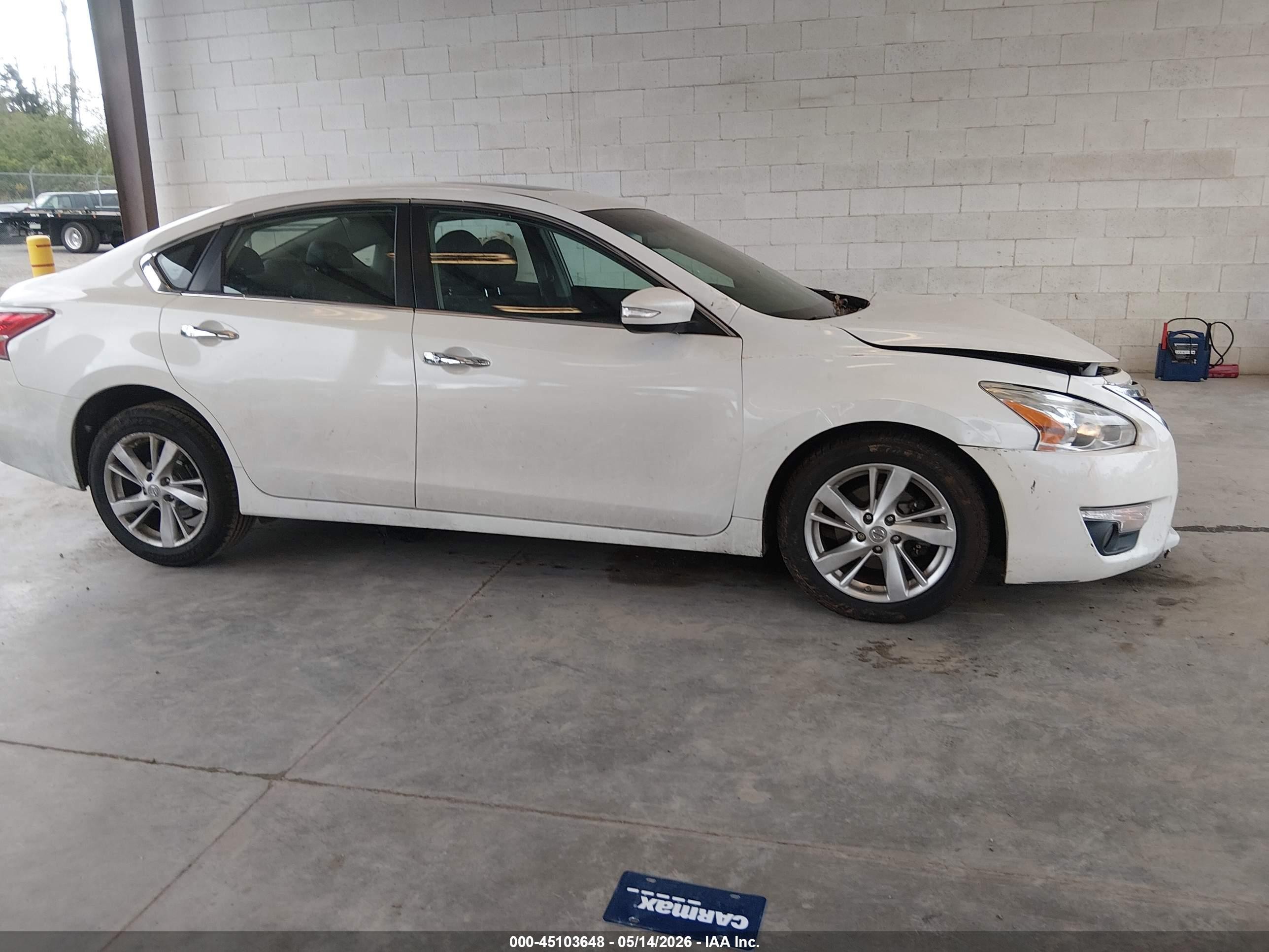 2013 Nissan Altima 2.5 Sl White vin: 1N4AL3AP4DN420366