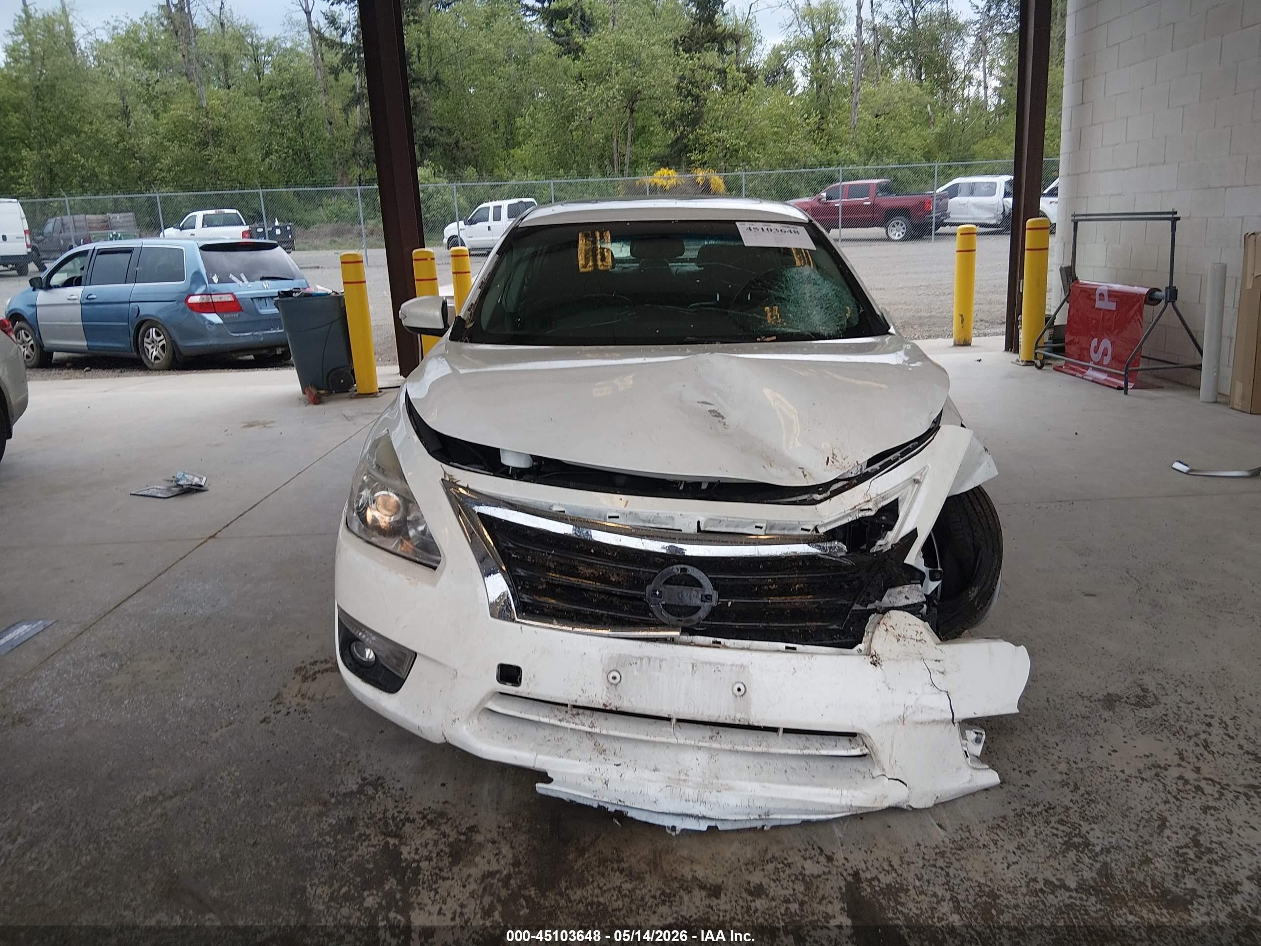 2013 Nissan Altima 2.5 Sl White vin: 1N4AL3AP4DN420366