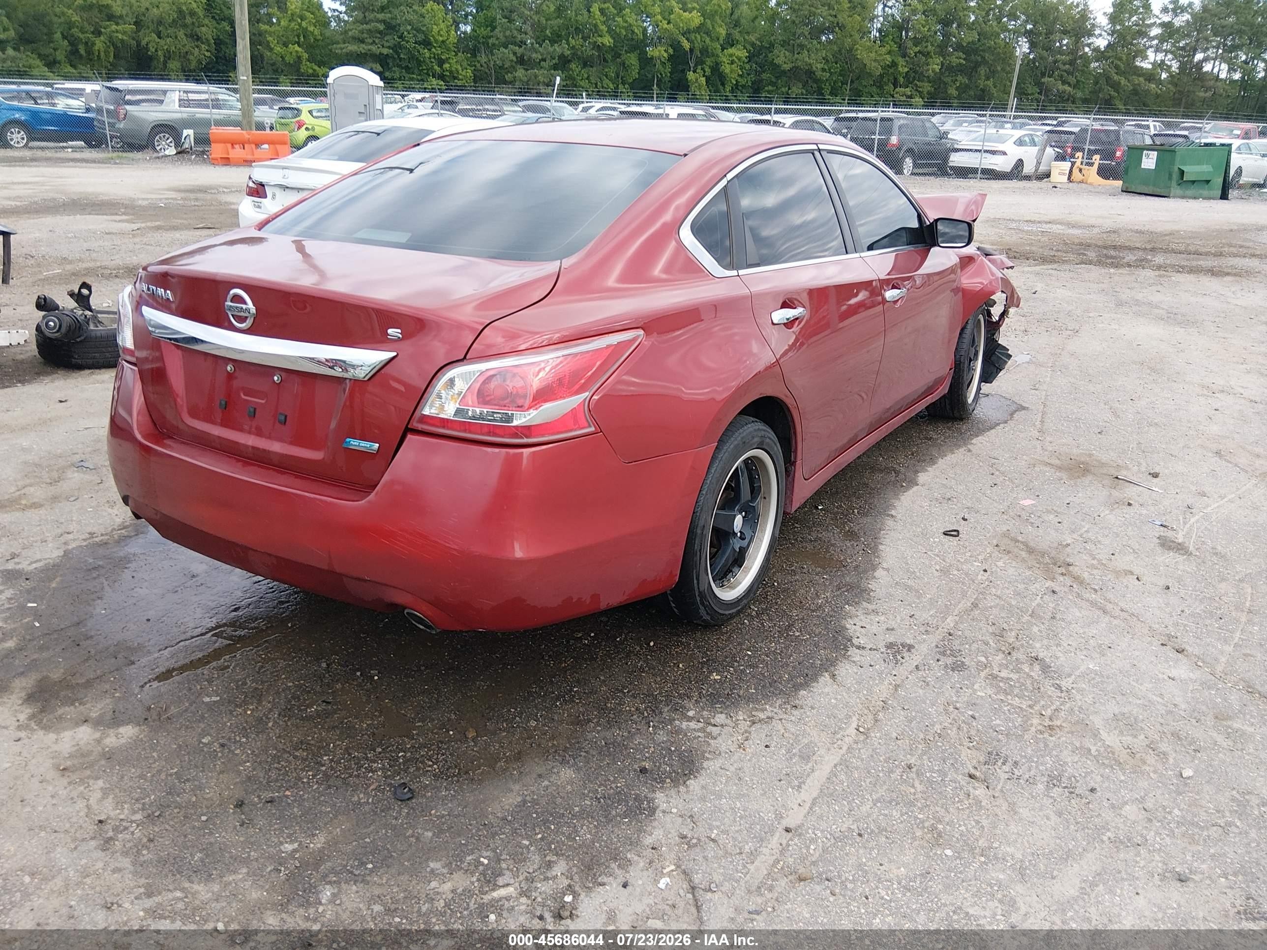 2013 Nissan Altima 2.5 S Red vin: 1N4AL3AP4DN453318