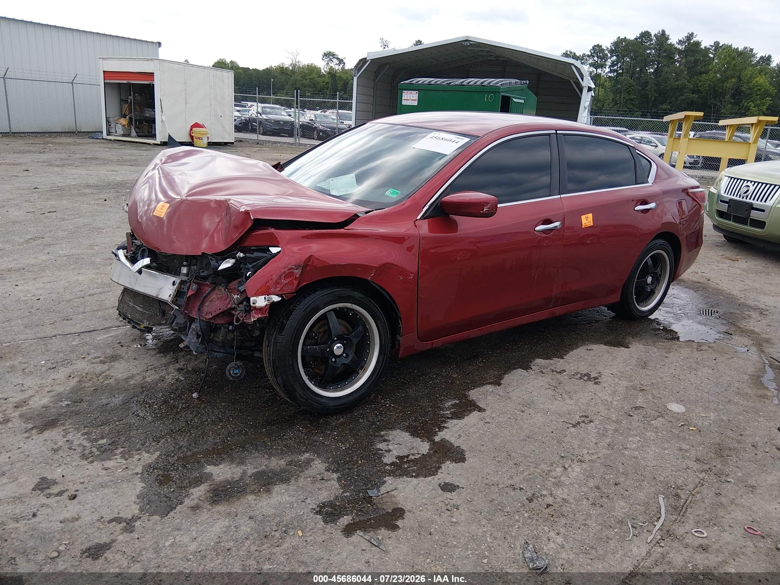 2013 Nissan Altima 2.5 S Red vin: 1N4AL3AP4DN453318