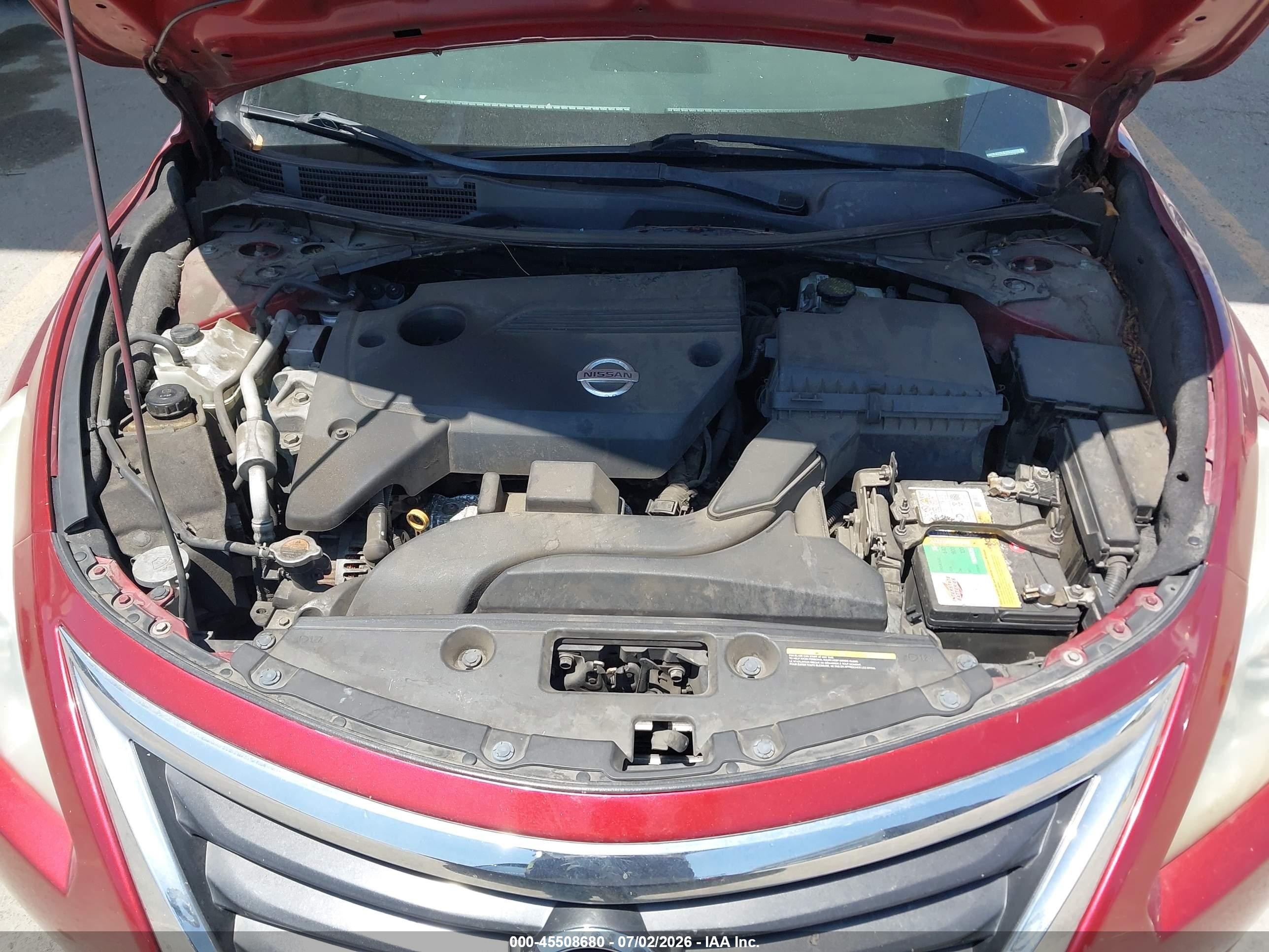 2013 Nissan Altima 2.5 Sv Red vin: 1N4AL3AP4DN485251