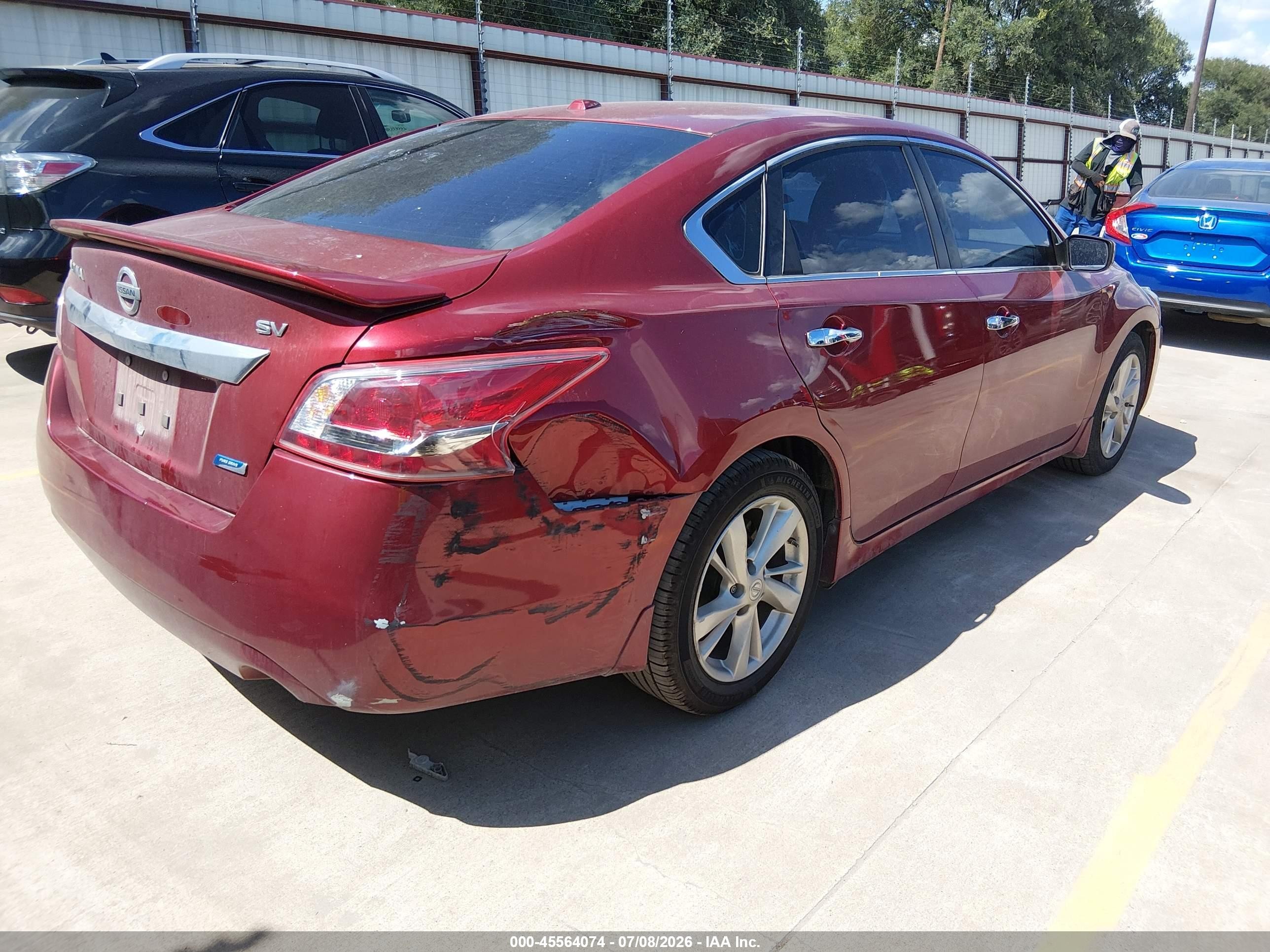 2013 Nissan Altima 2.5 Sv Красный vin: 1N4AL3AP4DN490711
