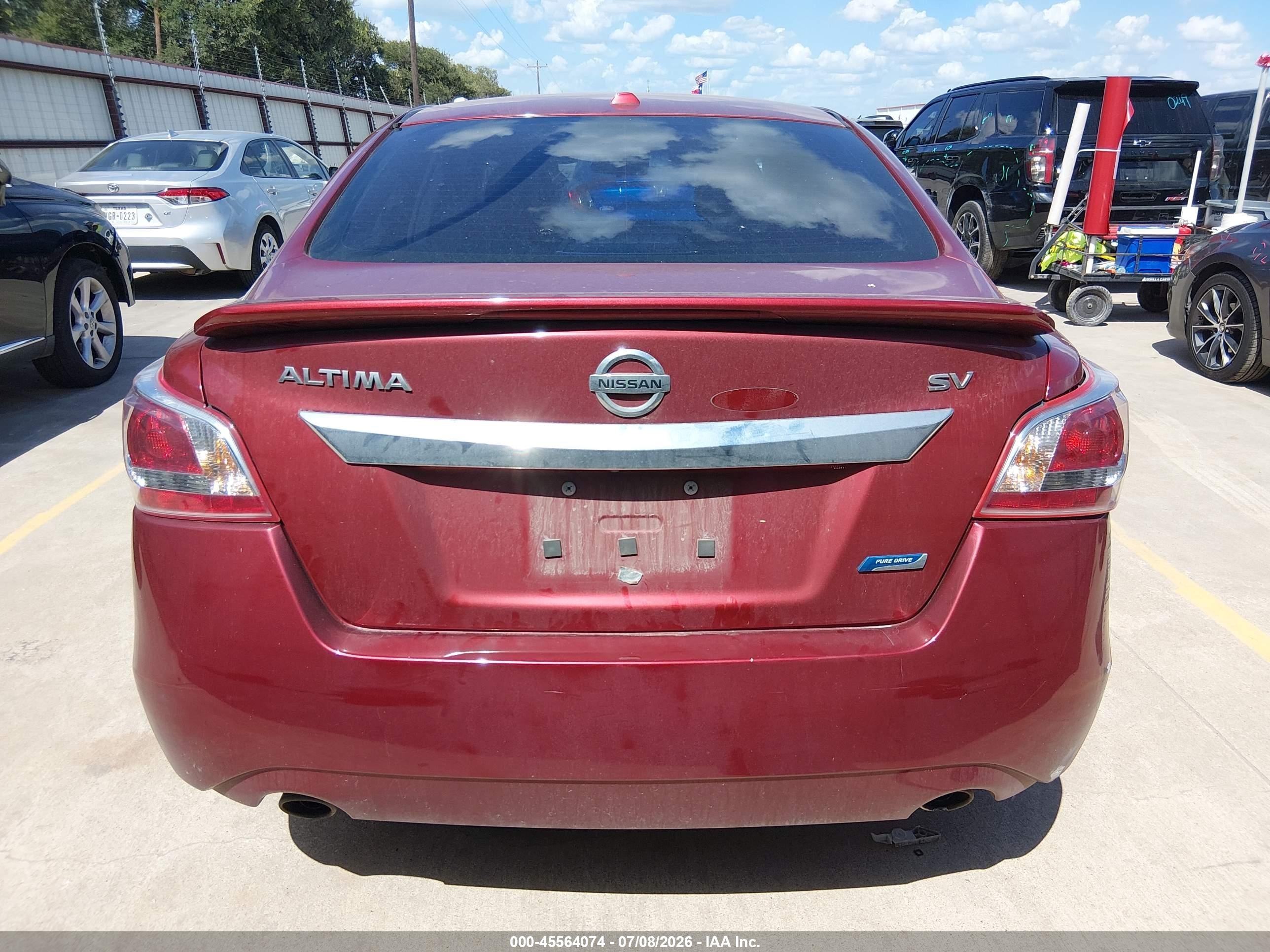 2013 Nissan Altima 2.5 Sv Красный vin: 1N4AL3AP4DN490711