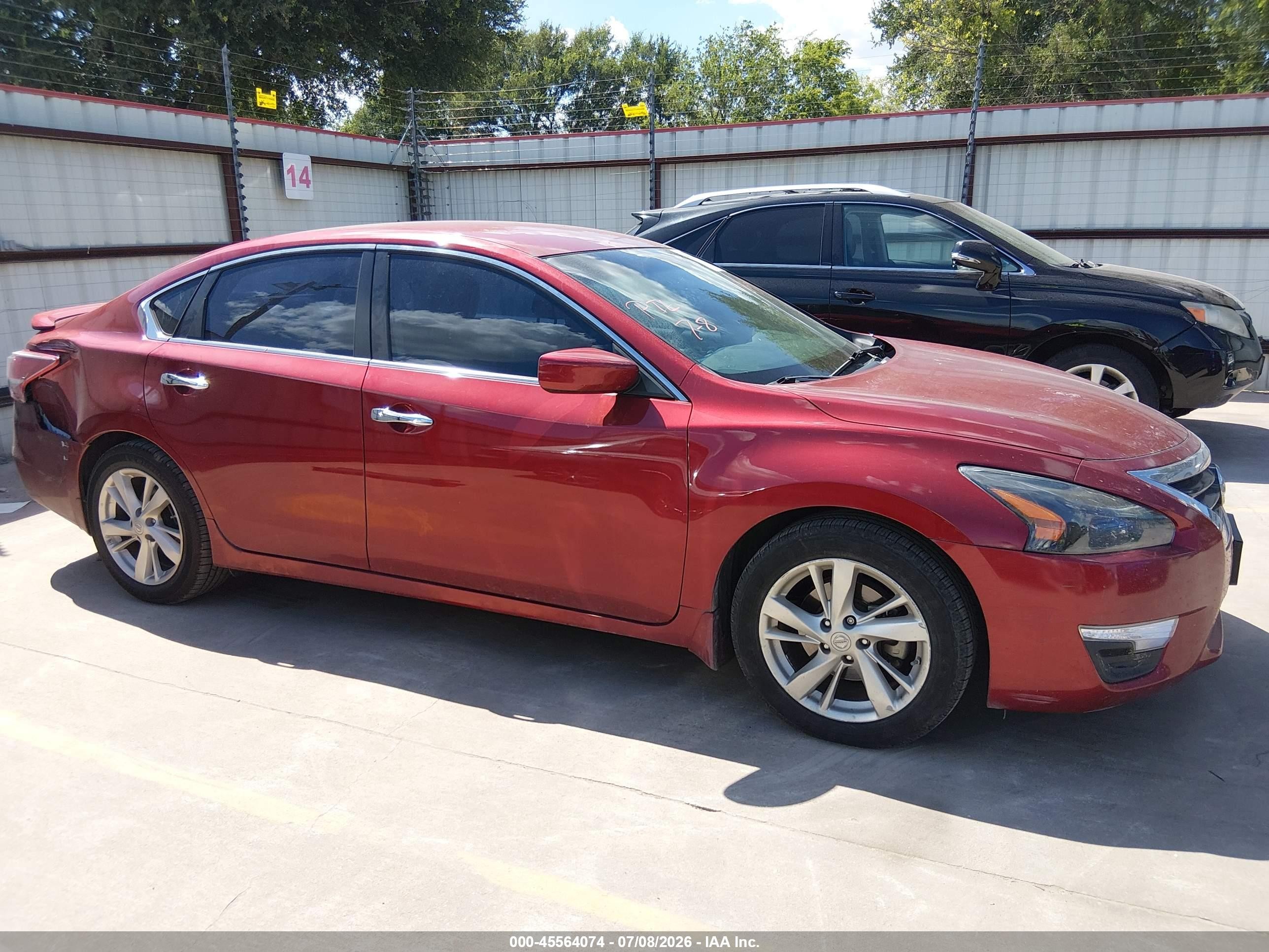 2013 Nissan Altima 2.5 Sv Красный vin: 1N4AL3AP4DN490711