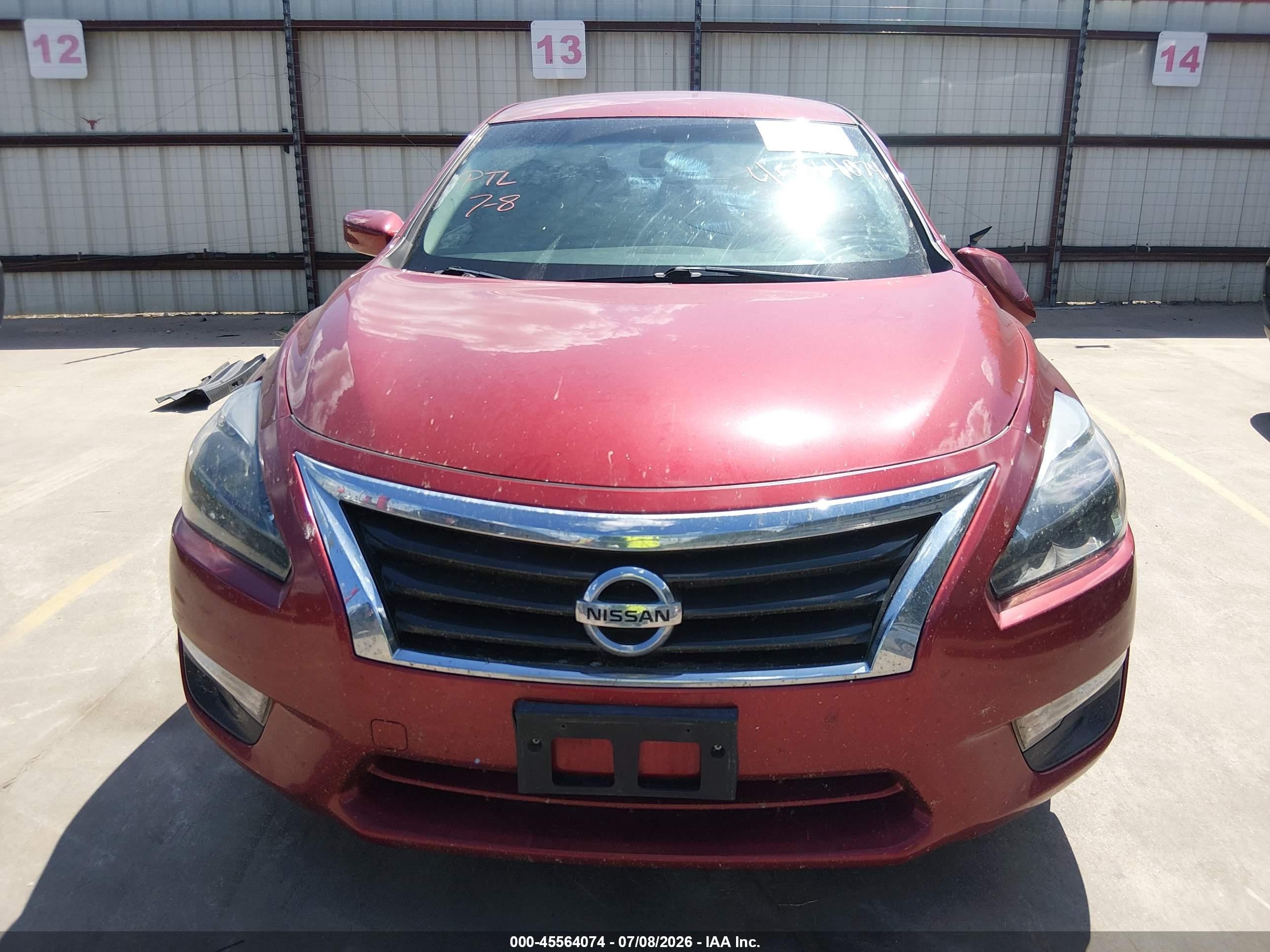 2013 Nissan Altima 2.5 Sv Красный vin: 1N4AL3AP4DN490711