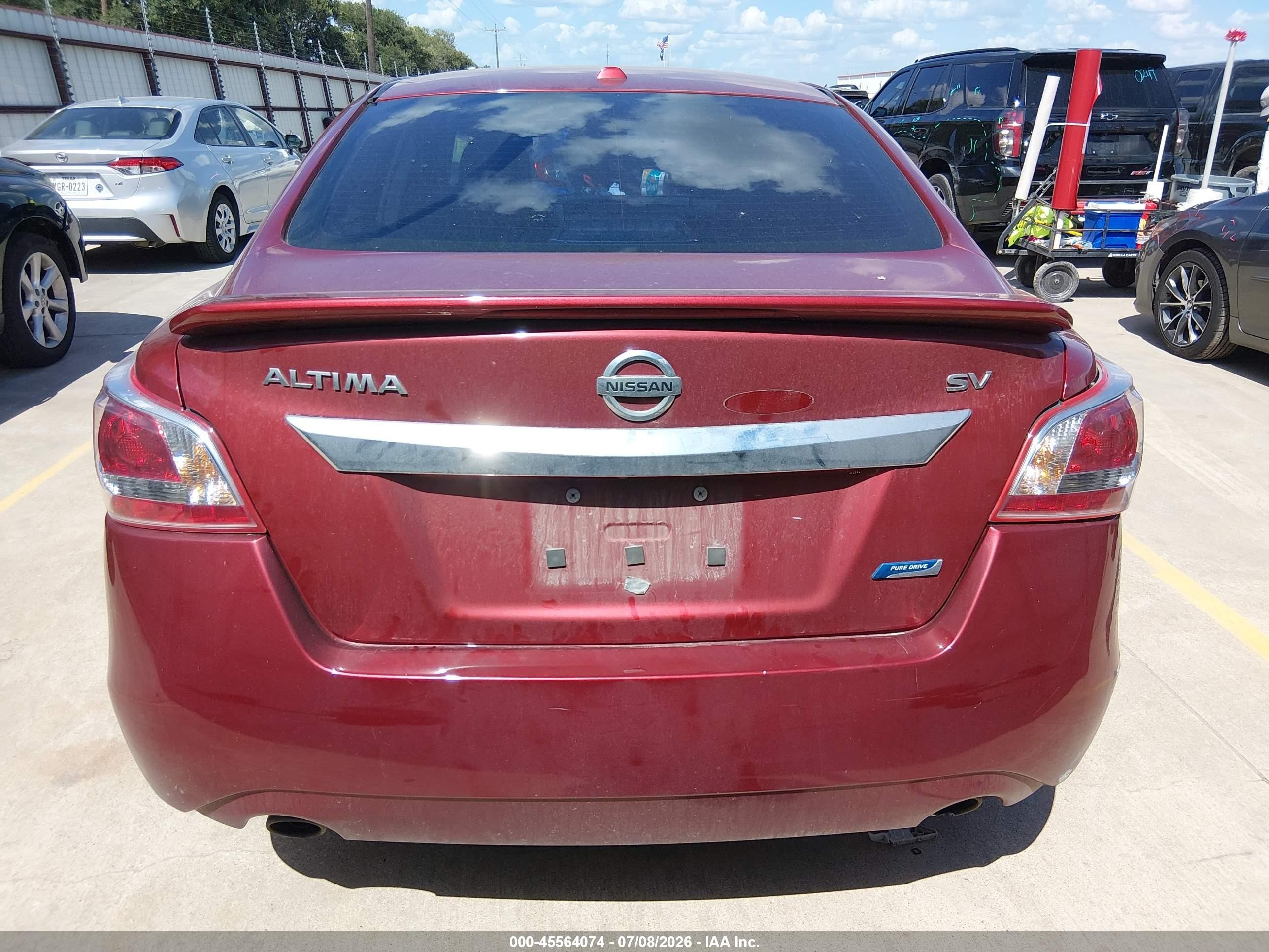 2013 Nissan Altima 2.5 Sv Красный vin: 1N4AL3AP4DN490711