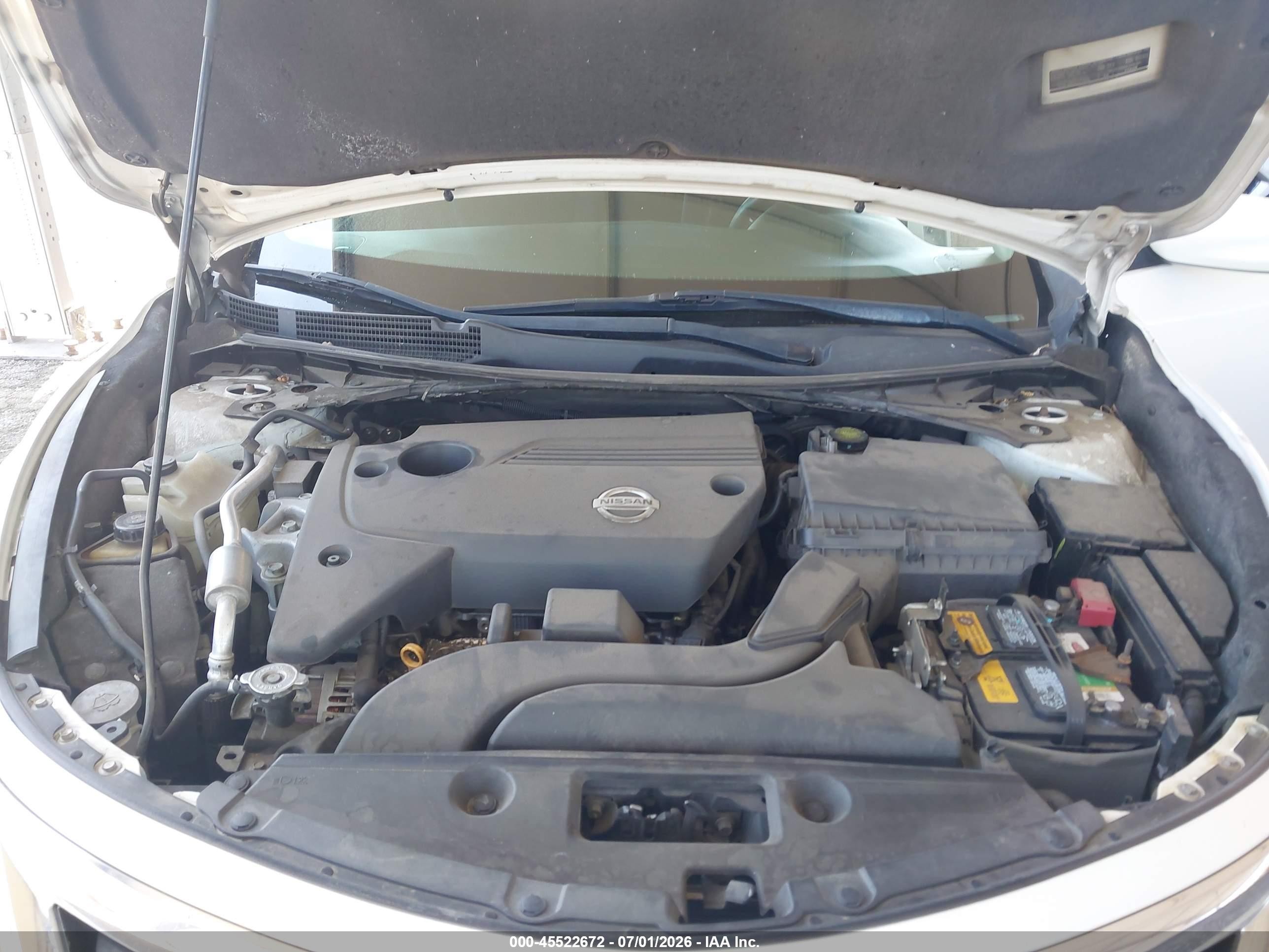2013 Nissan Altima 2.5 S White vin: 1N4AL3AP4DN532021