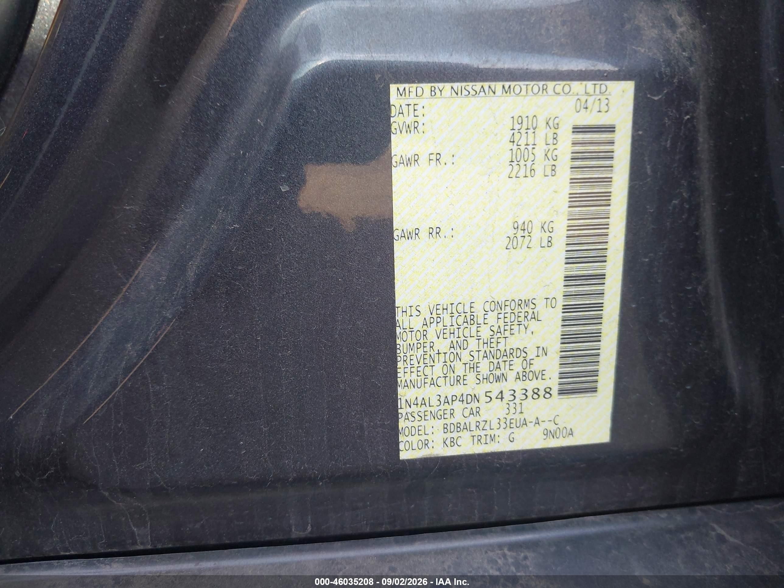 2013 Nissan Altima 2.5 S Gray vin: 1N4AL3AP4DN543388