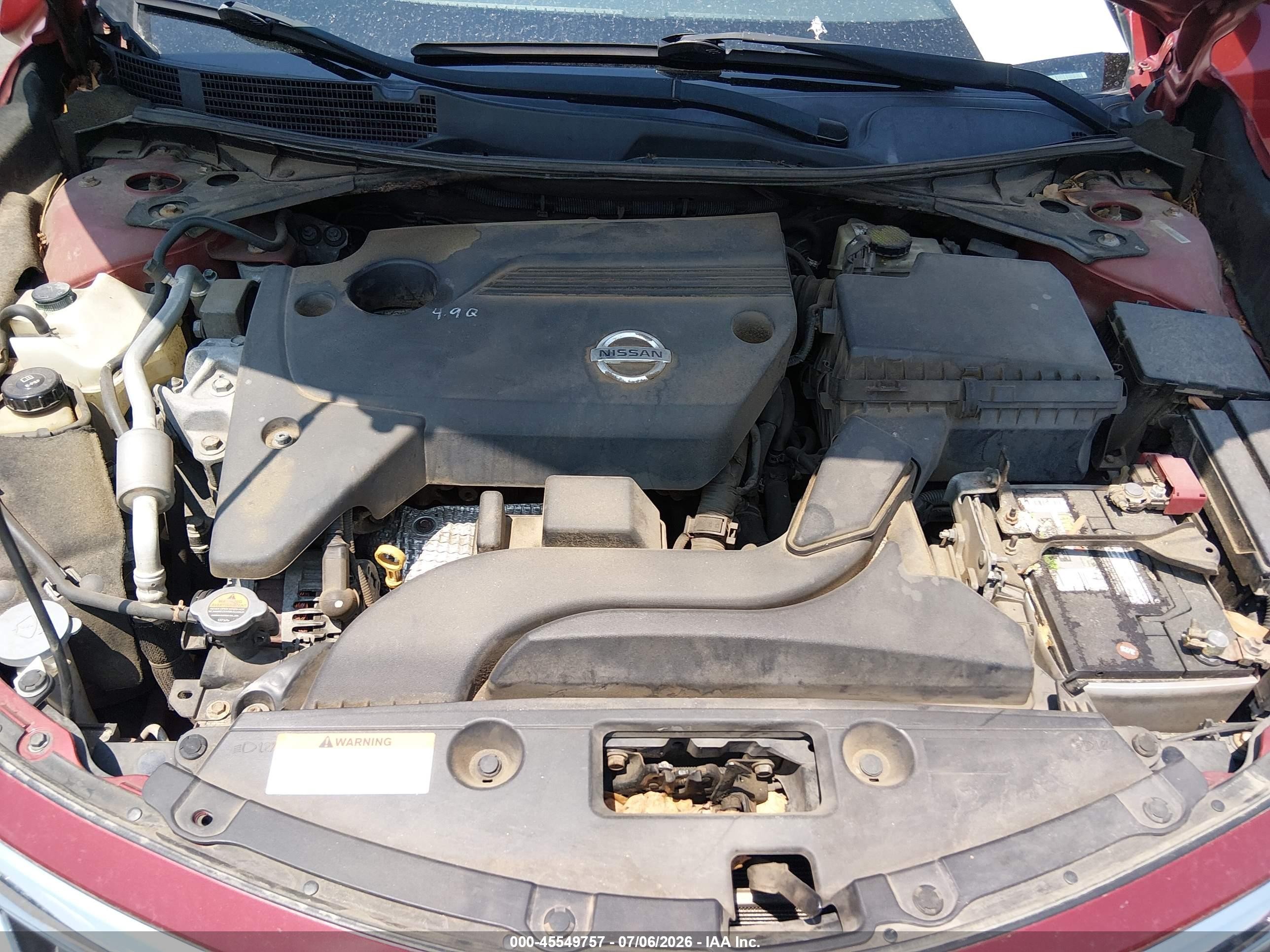 2013 Nissan Altima 2.5 S Red vin: 1N4AL3AP4DN563155