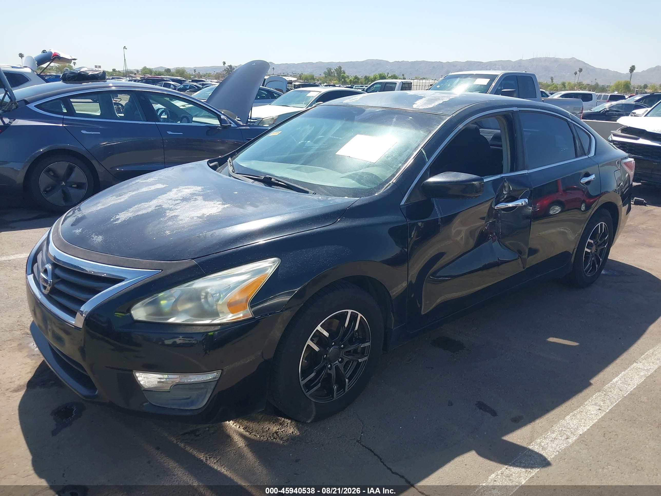 2013 Nissan Altima 2.5 S Черный vin: 1N4AL3AP4DN571806