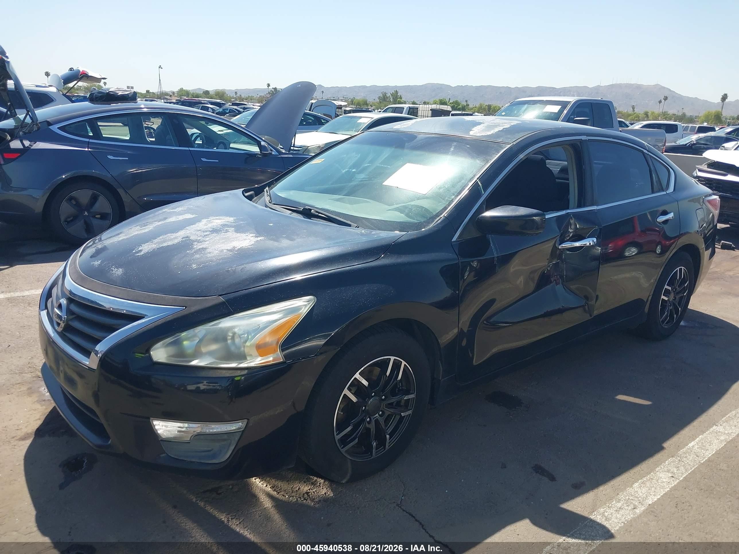 2013 Nissan Altima 2.5 S Черный vin: 1N4AL3AP4DN571806
