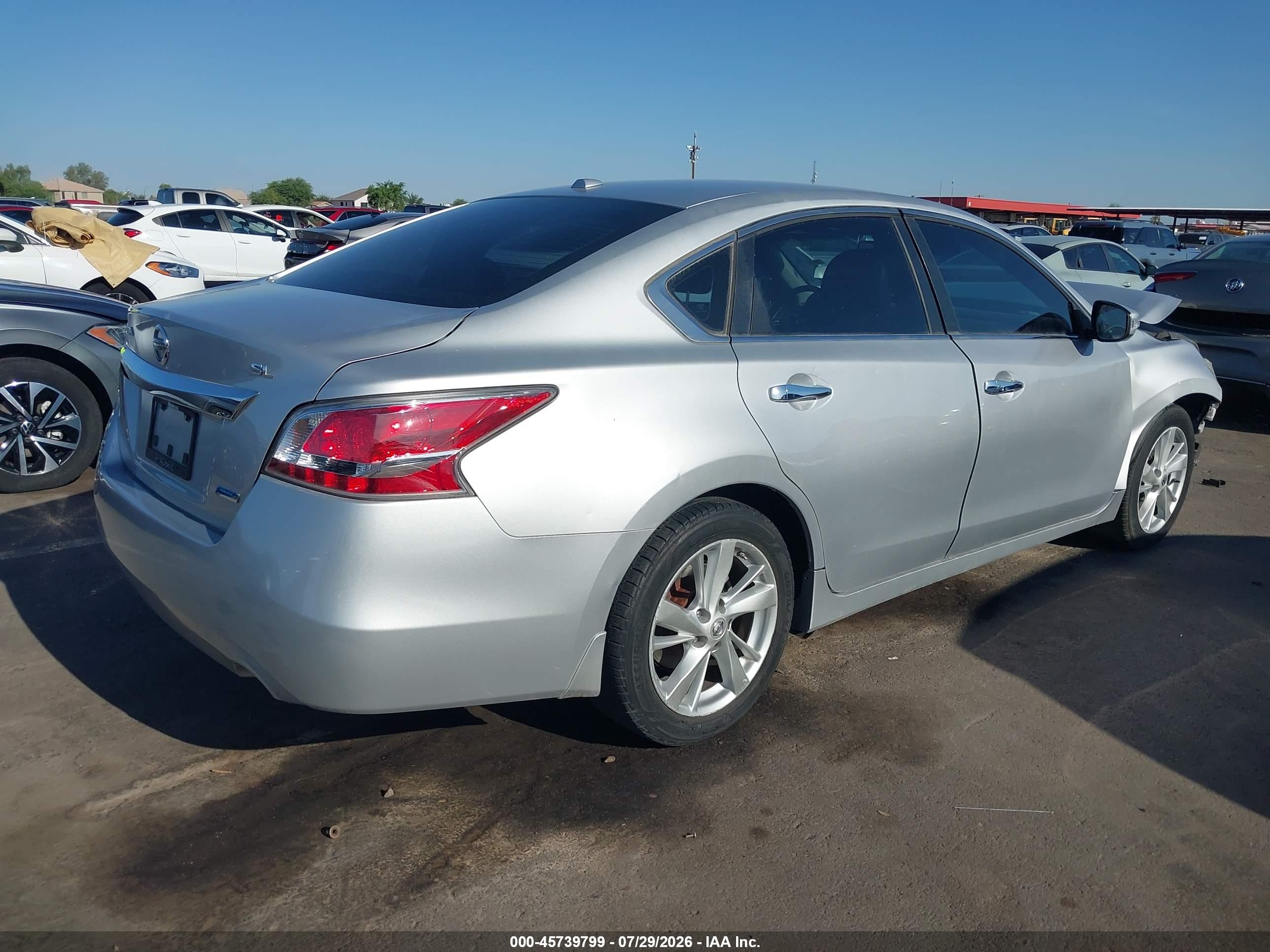 2014 Nissan Altima 2.5 Sl Серебряный vin: 1N4AL3AP4EC101000