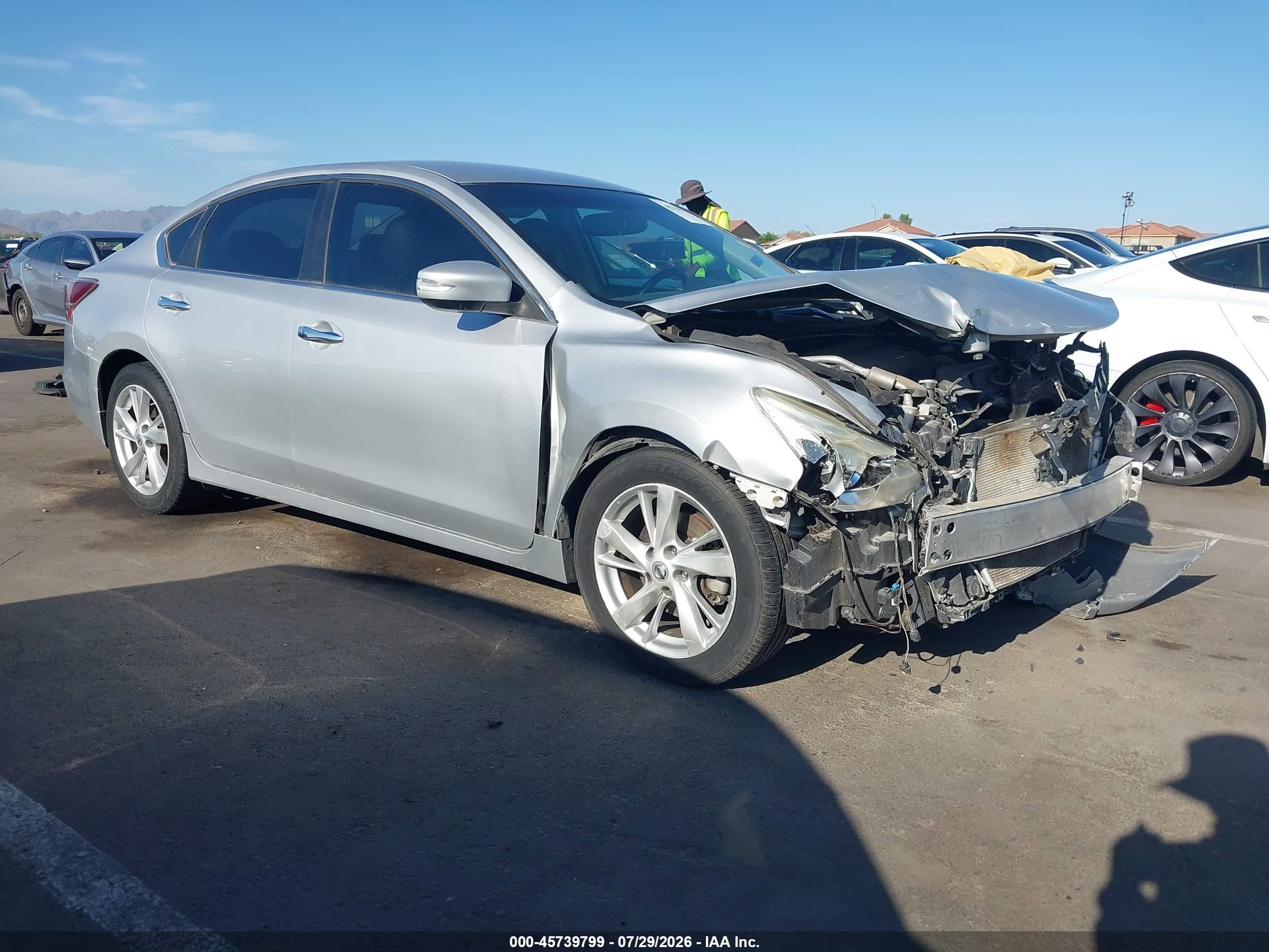 2014 Nissan Altima 2.5 Sl Silver vin: 1N4AL3AP4EC101000