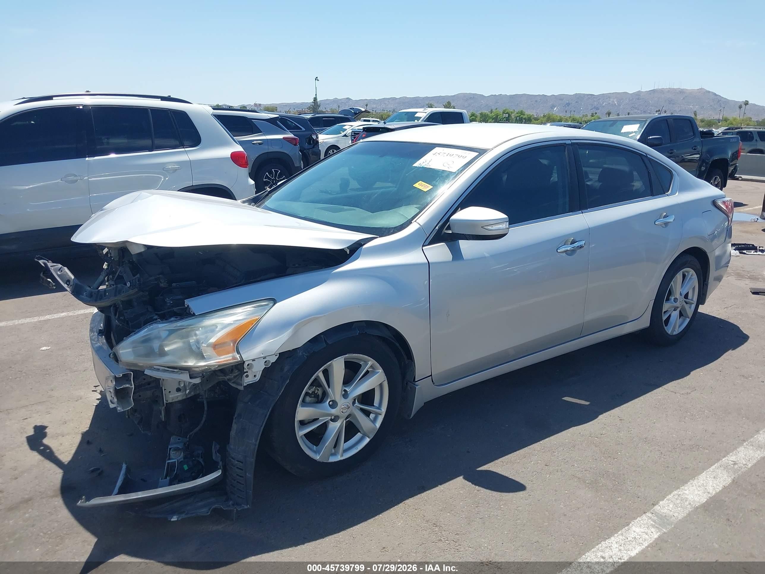 2014 Nissan Altima 2.5 Sl Серебряный vin: 1N4AL3AP4EC101000