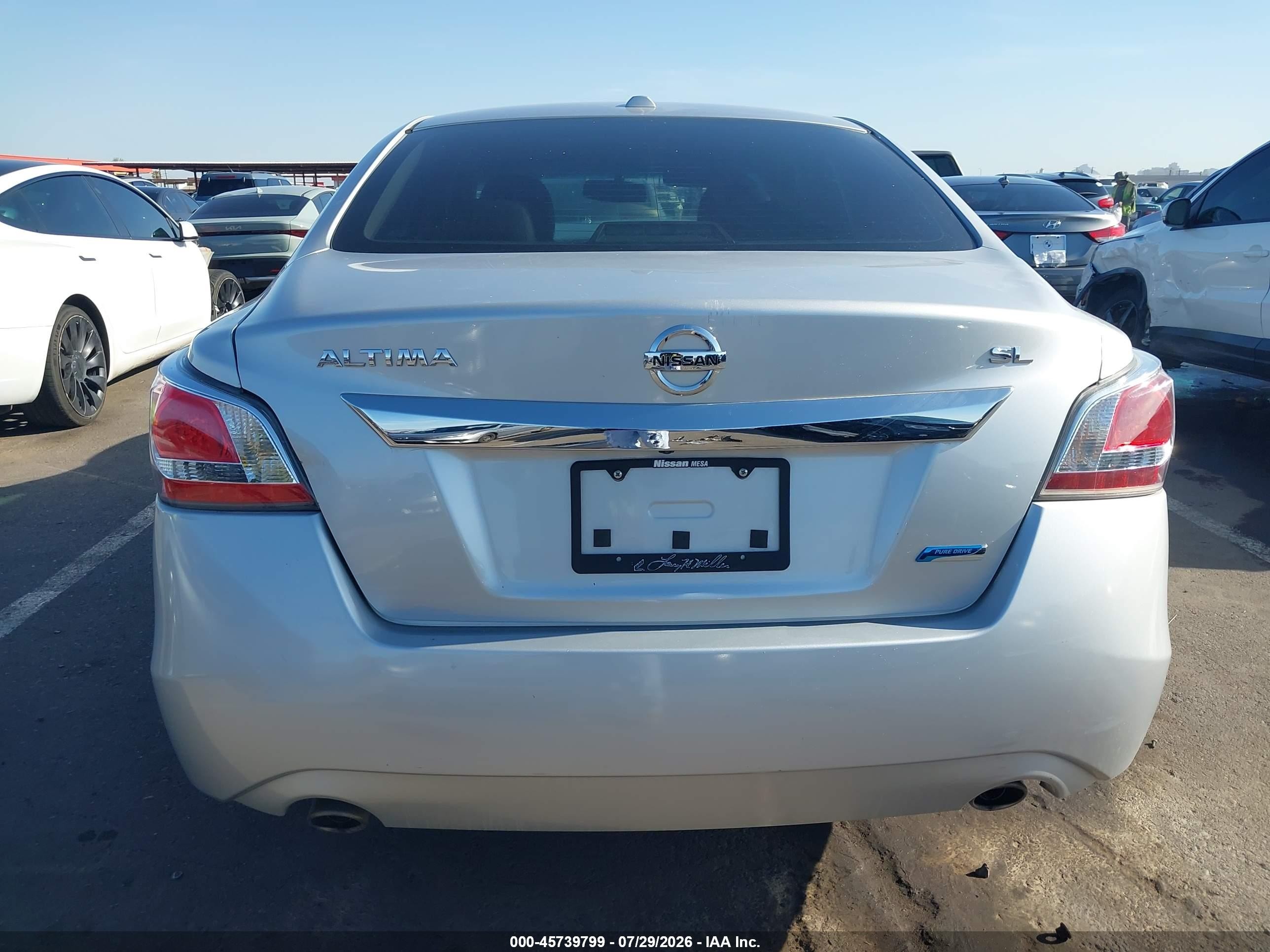2014 Nissan Altima 2.5 Sl Серебряный vin: 1N4AL3AP4EC101000