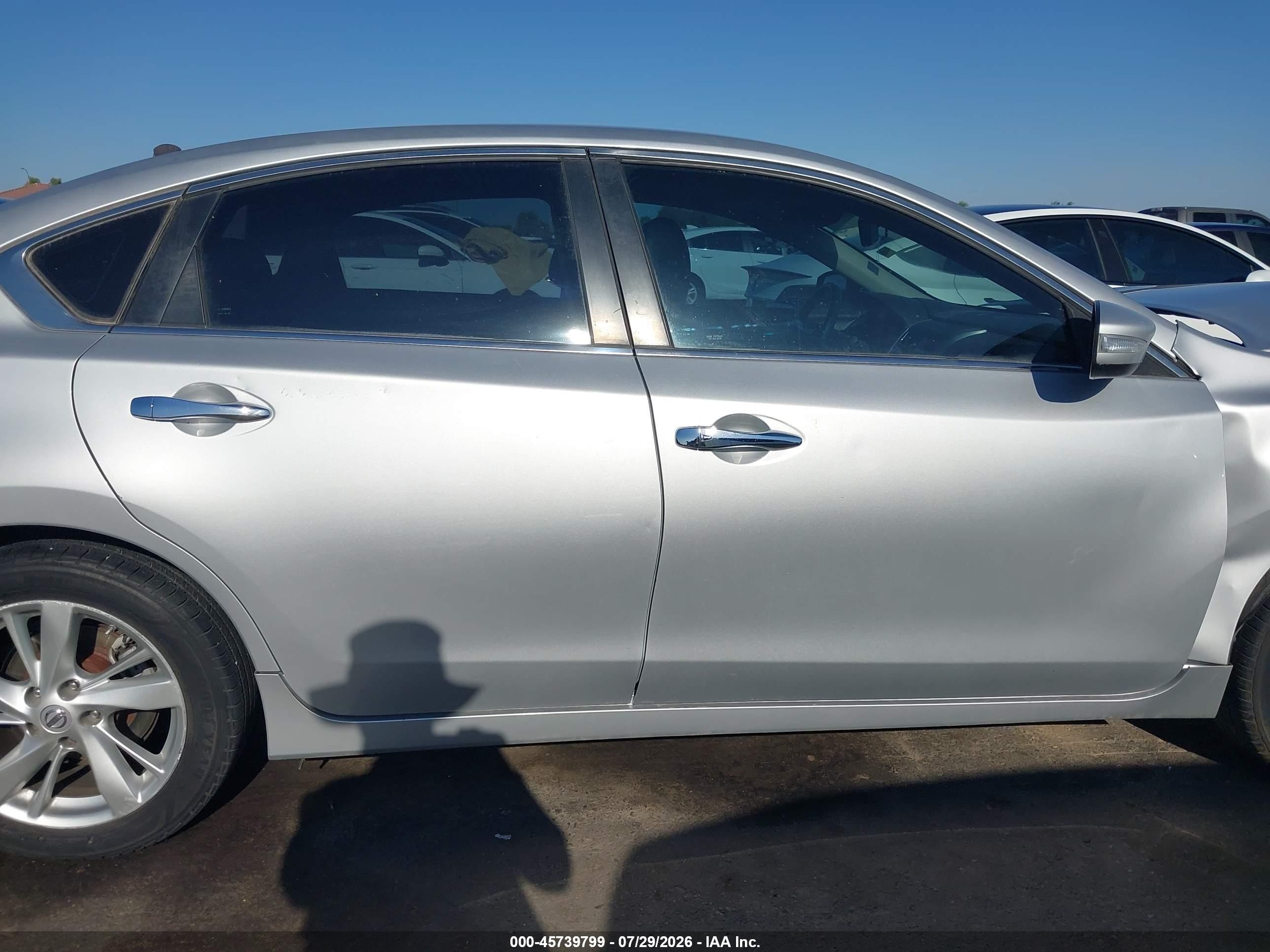 2014 Nissan Altima 2.5 Sl Серебряный vin: 1N4AL3AP4EC101000