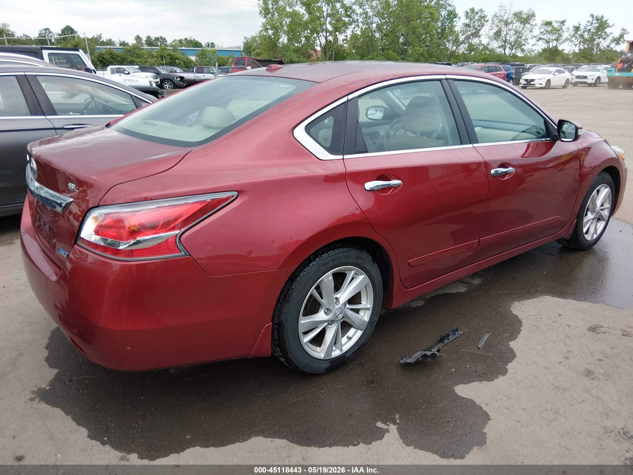 2014 Nissan Altima 2.5 Sl Red vin: 1N4AL3AP4EC109940