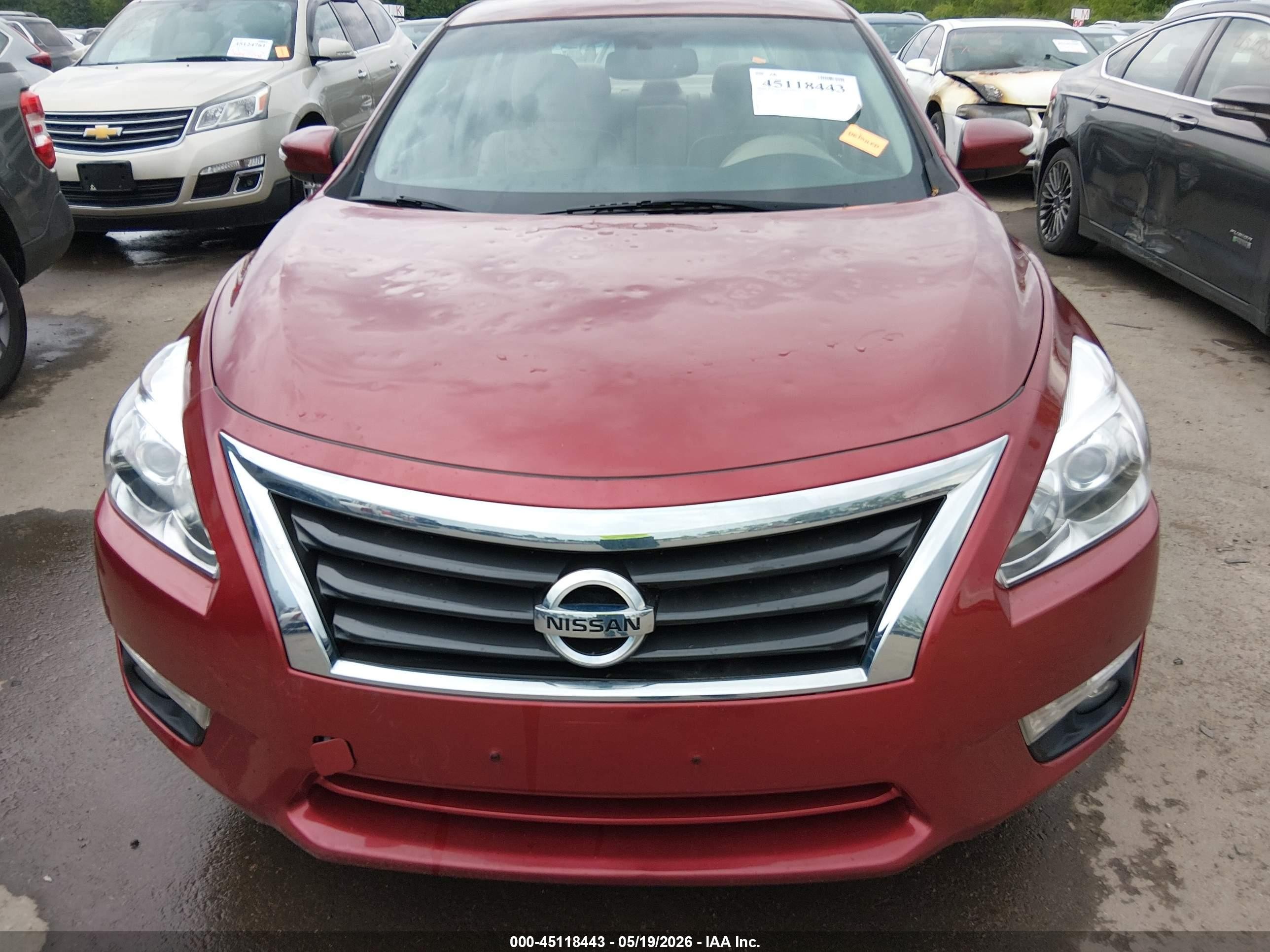 2014 Nissan Altima 2.5 Sl Red vin: 1N4AL3AP4EC109940