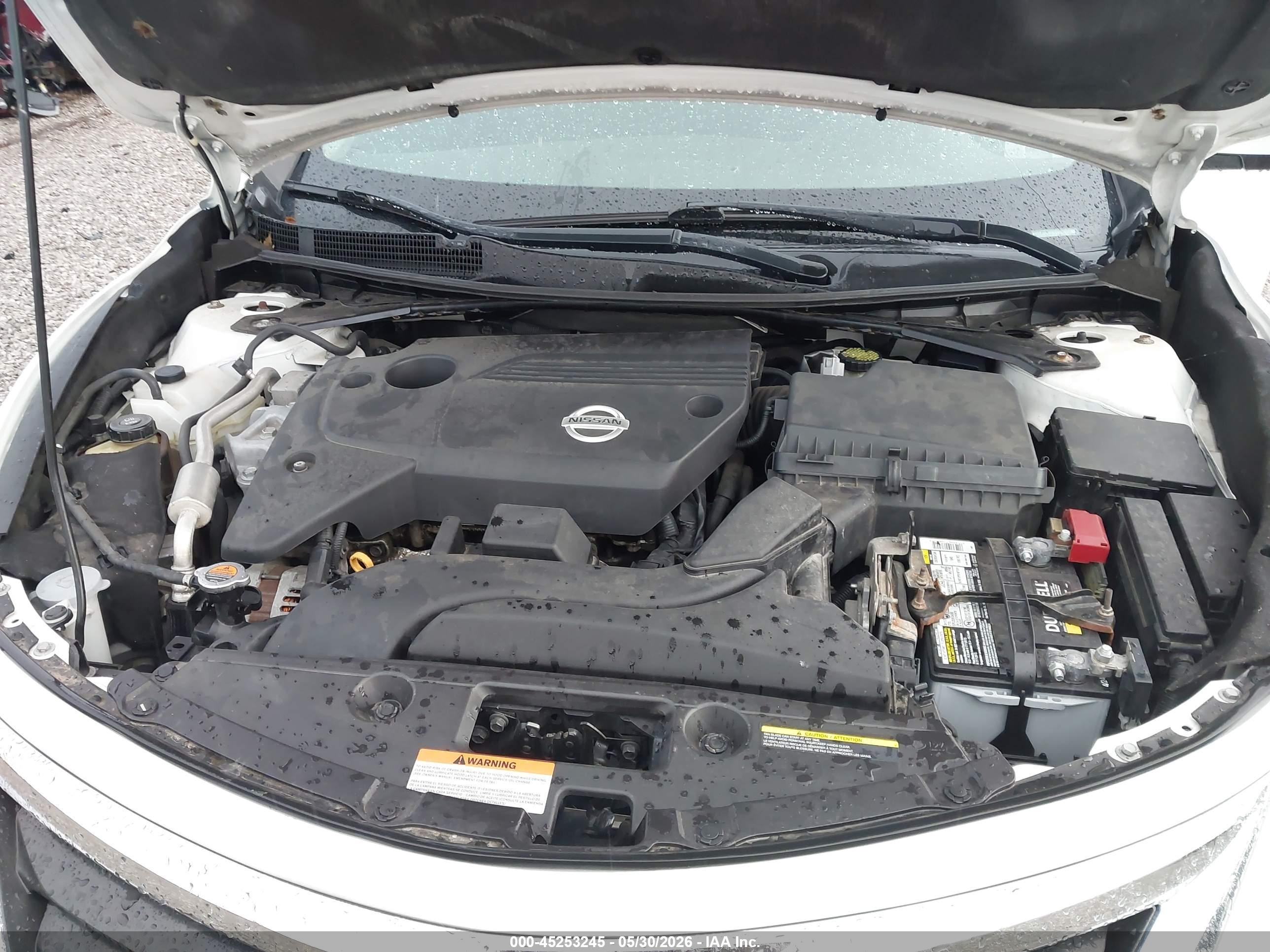 2014 Nissan Altima 2.5 Sv White vin: 1N4AL3AP4EC117116