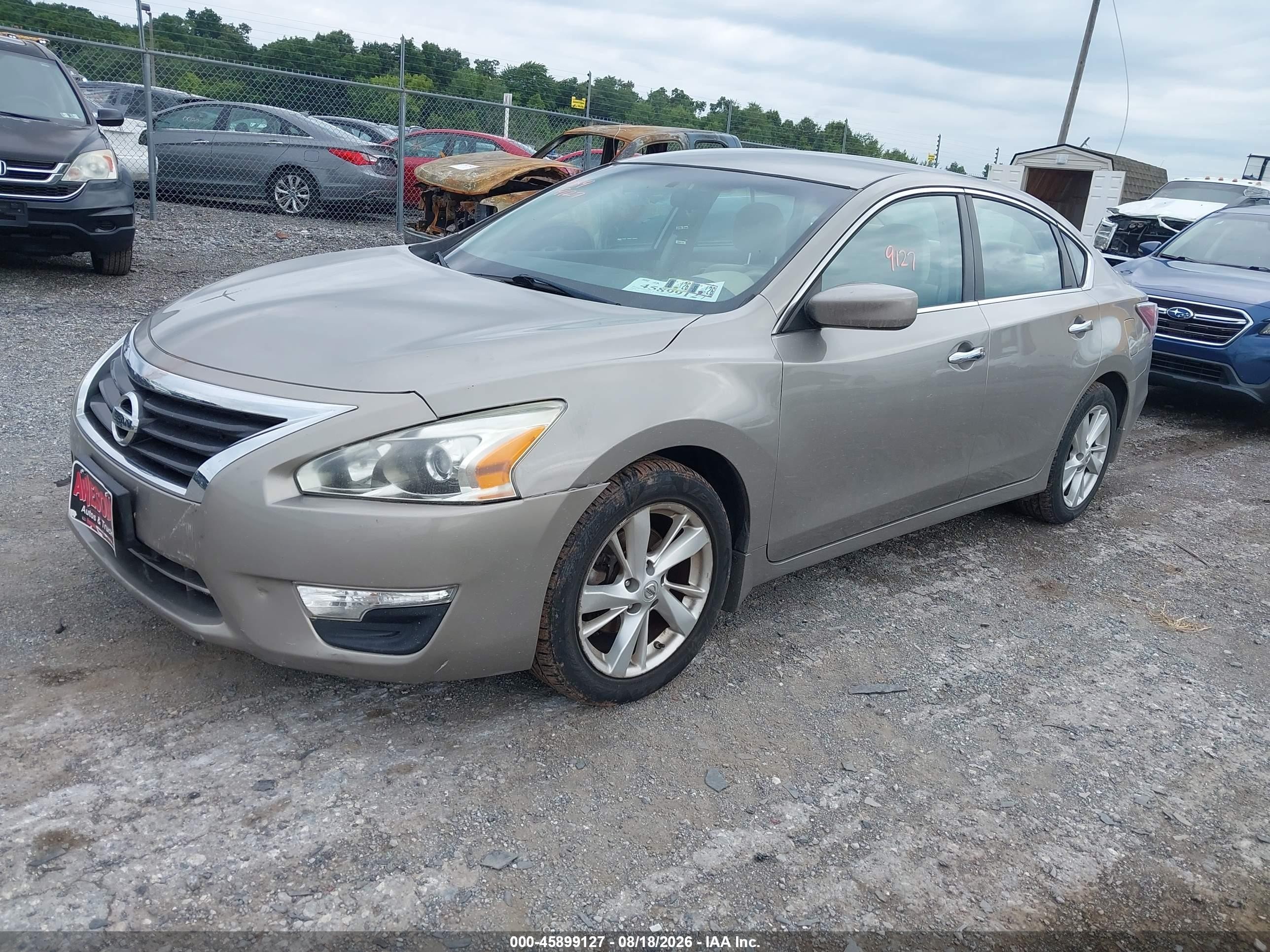 2014 Nissan Altima 2.5 Sv Tan vin: 1N4AL3AP4EC122347