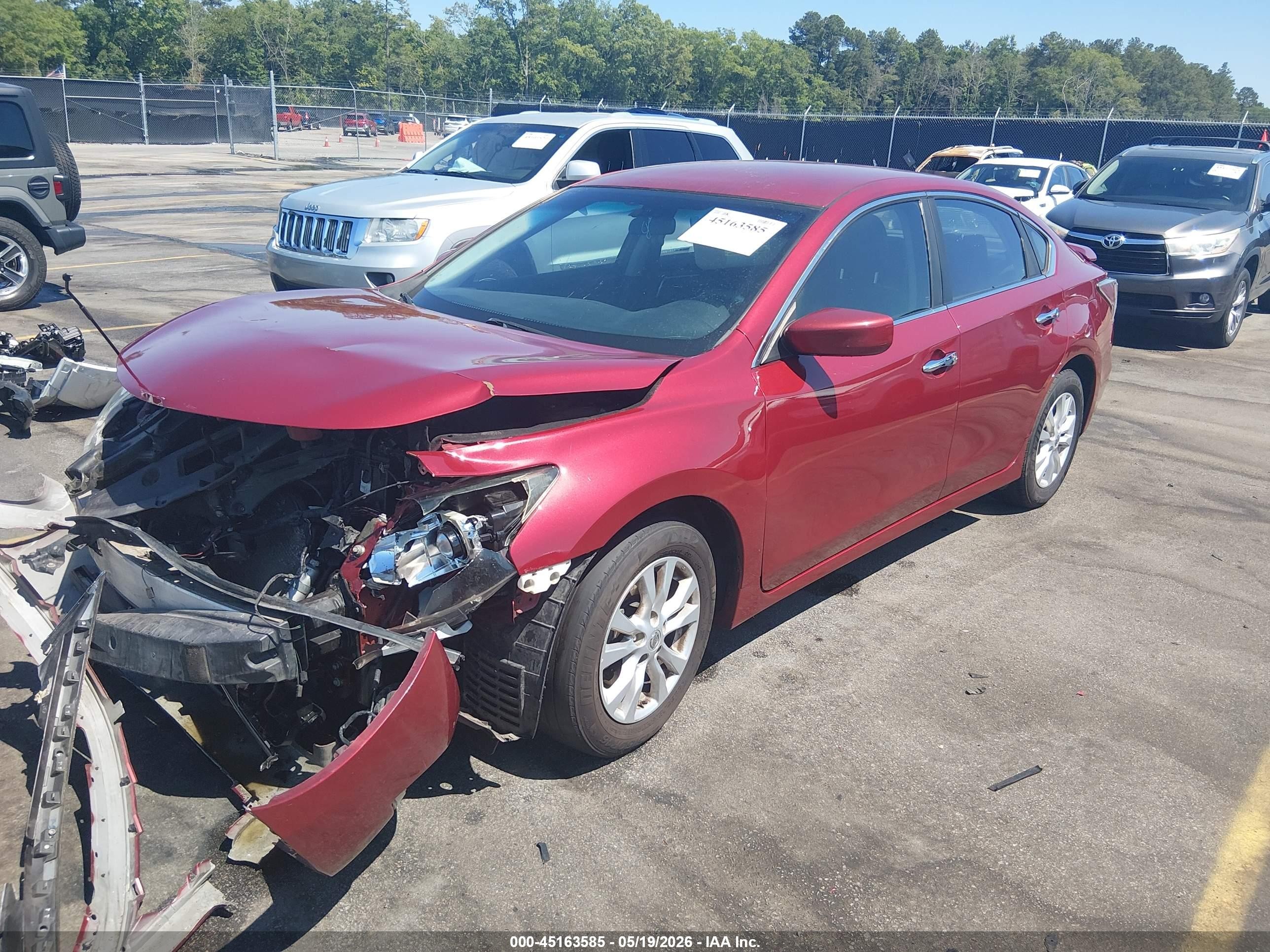 2014 Nissan Altima 2.5 S Red vin: 1N4AL3AP4EC131663
