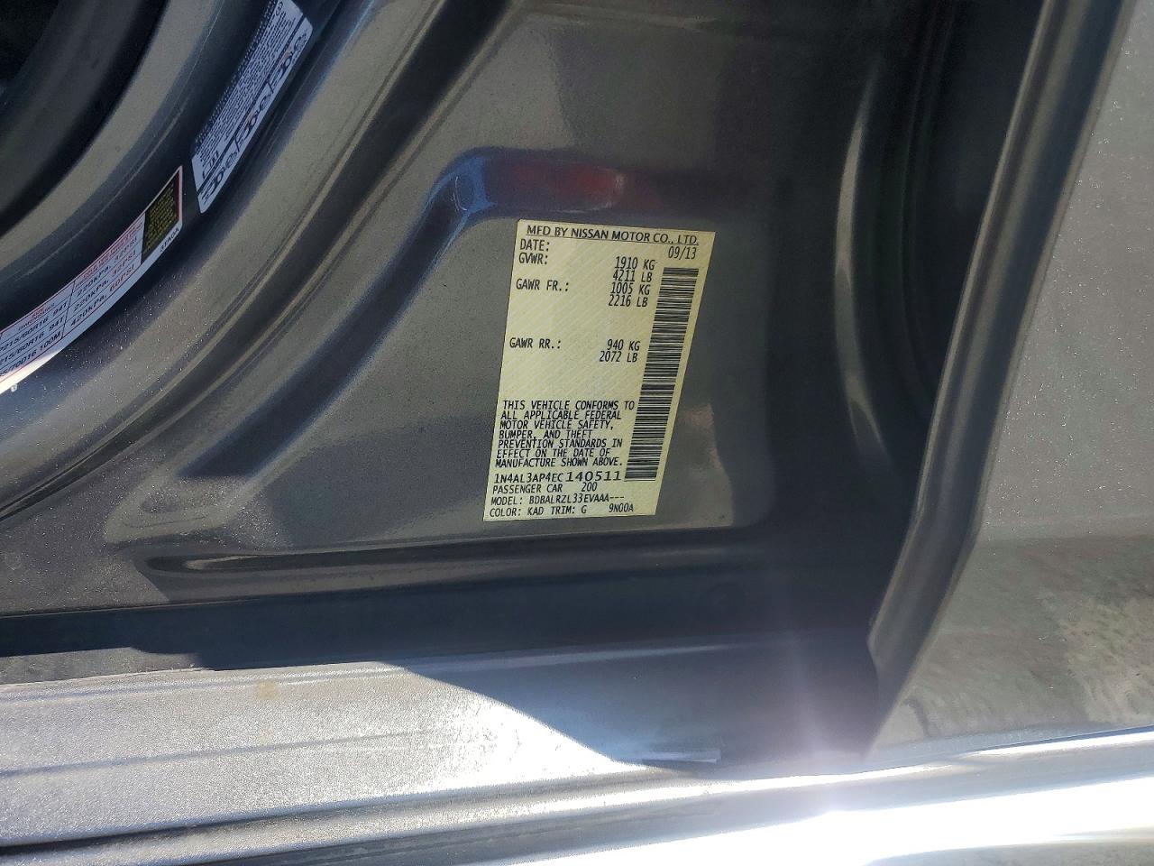 2014 Nissan Altima 2.5 S Gray vin: 1N4AL3AP4EC140511