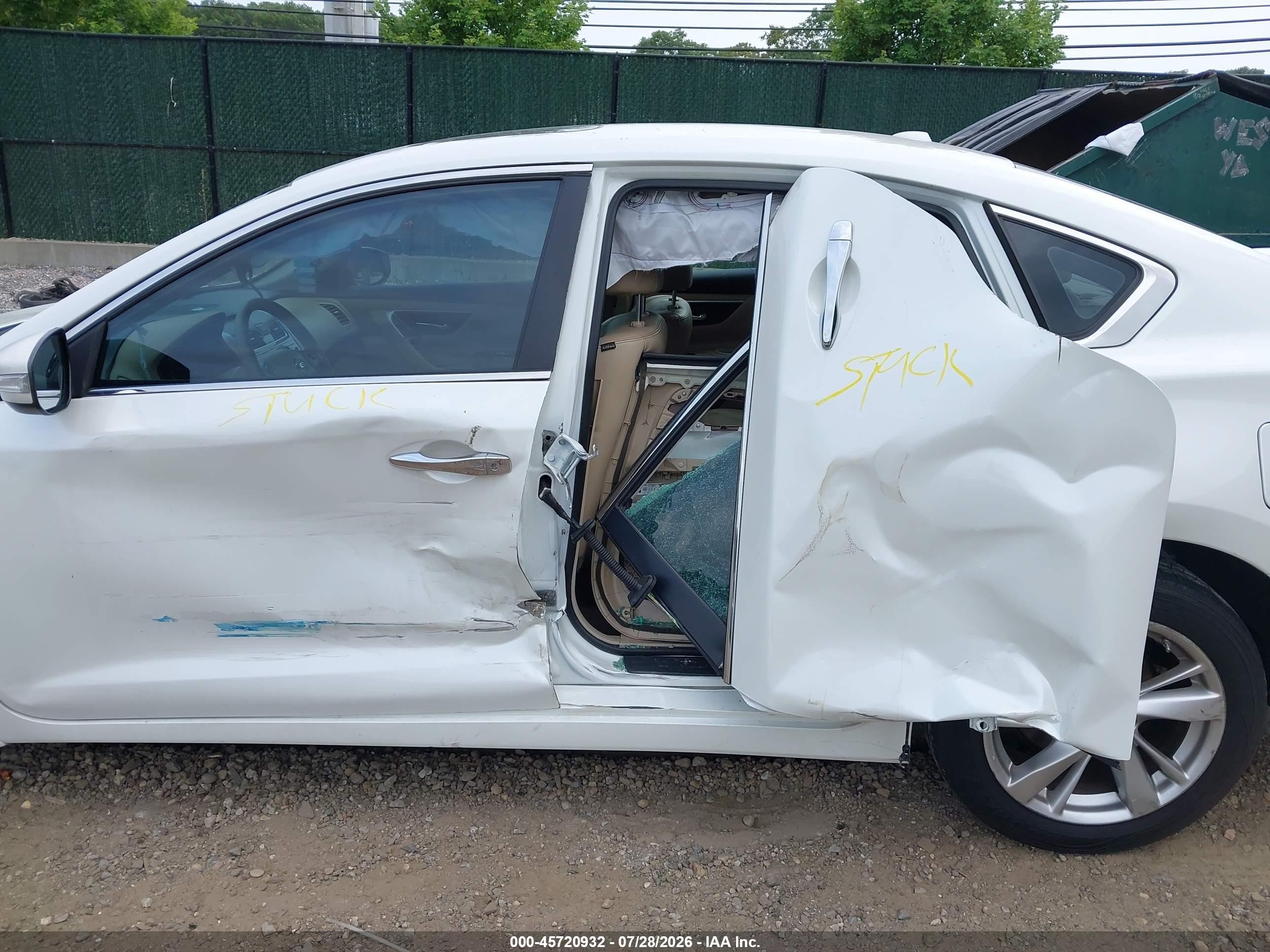 2014 Nissan Altima 2.5 Sl White vin: 1N4AL3AP4EC175548