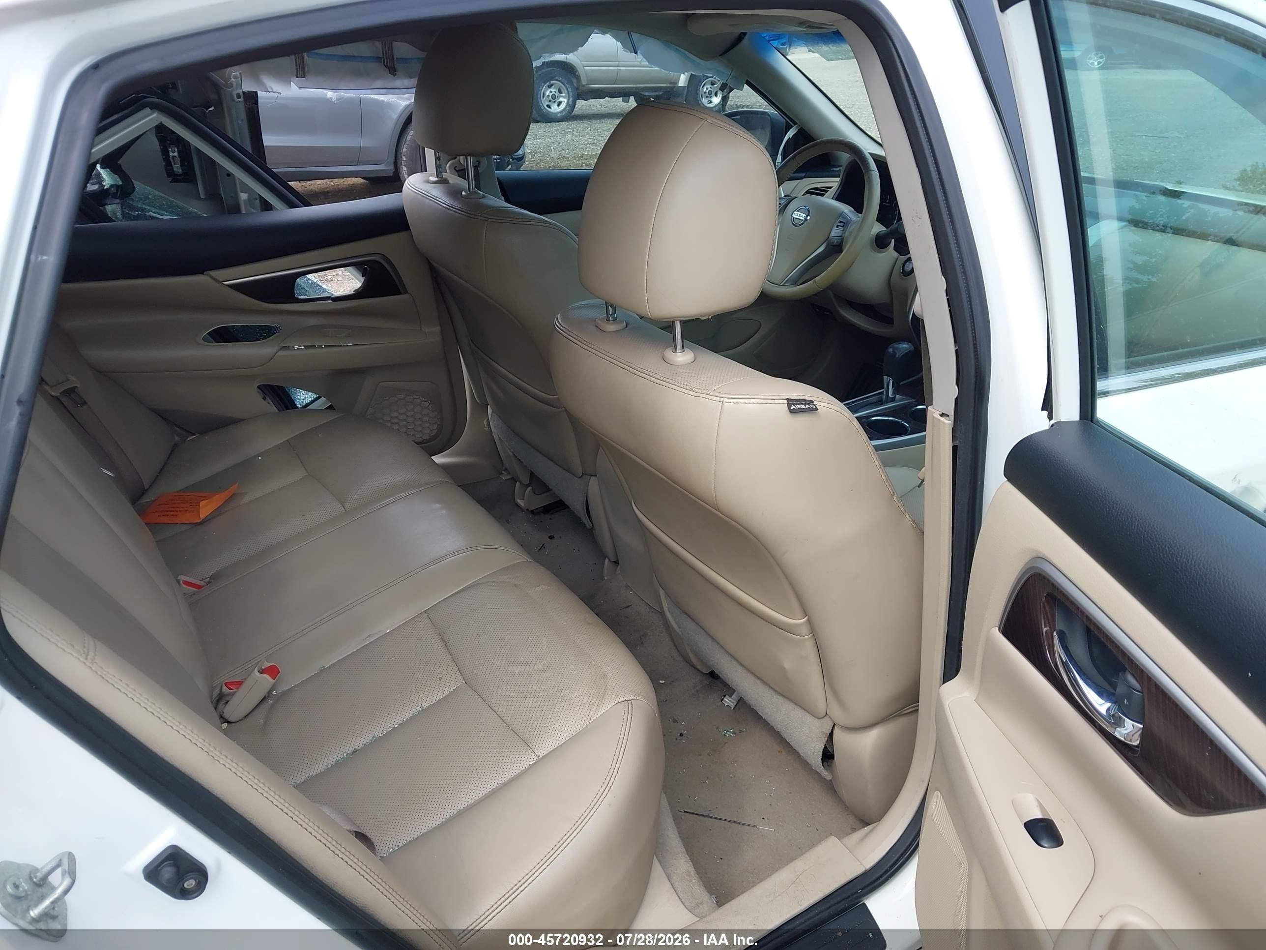 2014 Nissan Altima 2.5 Sl White vin: 1N4AL3AP4EC175548