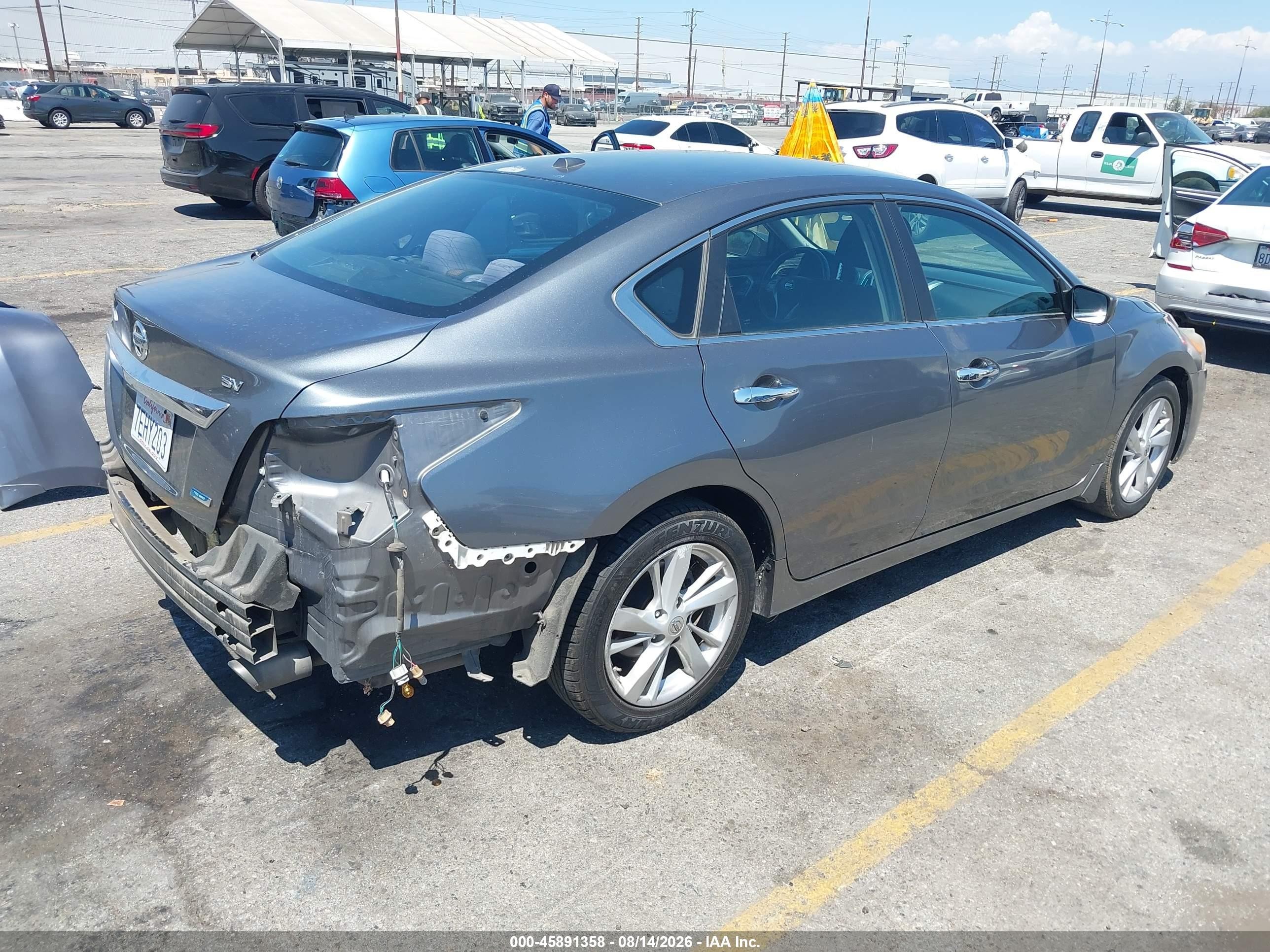 2014 Nissan Altima 2.5 Sv Gray vin: 1N4AL3AP4EC185304