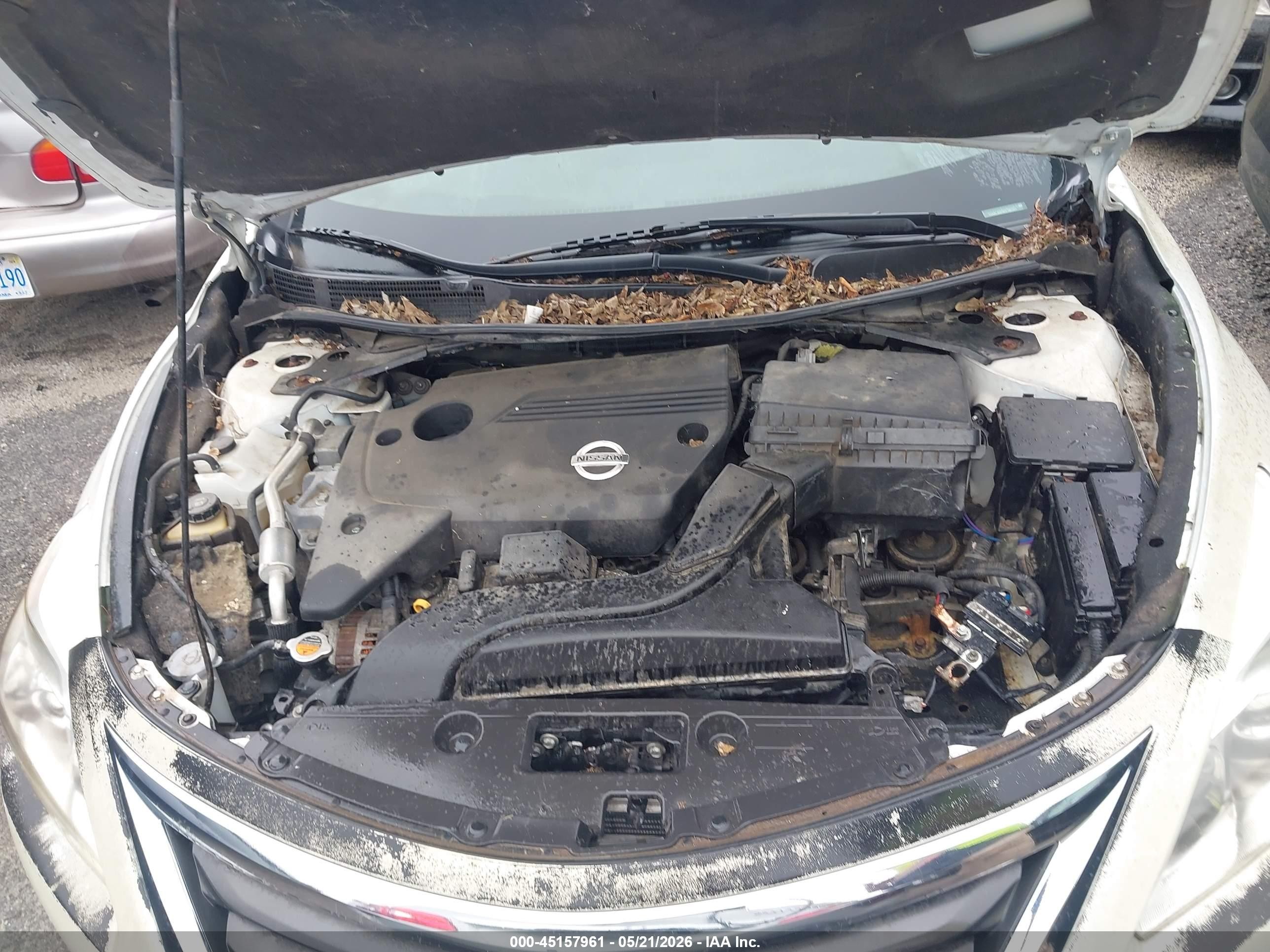2014 Nissan Altima 2.5 S Белый vin: 1N4AL3AP4EC186601