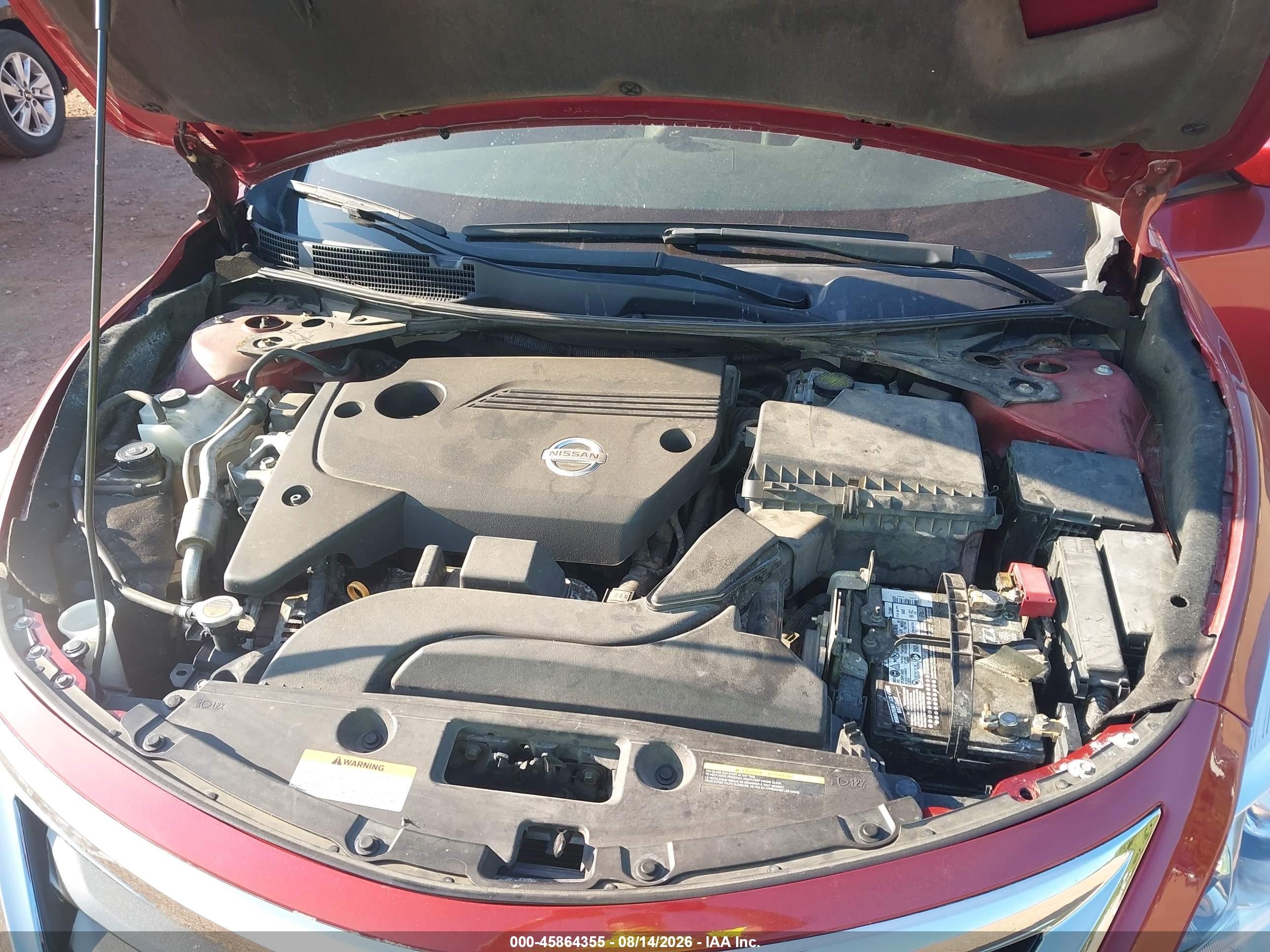 2014 Nissan Altima 2.5 Sv Red vin: 1N4AL3AP4EC265895