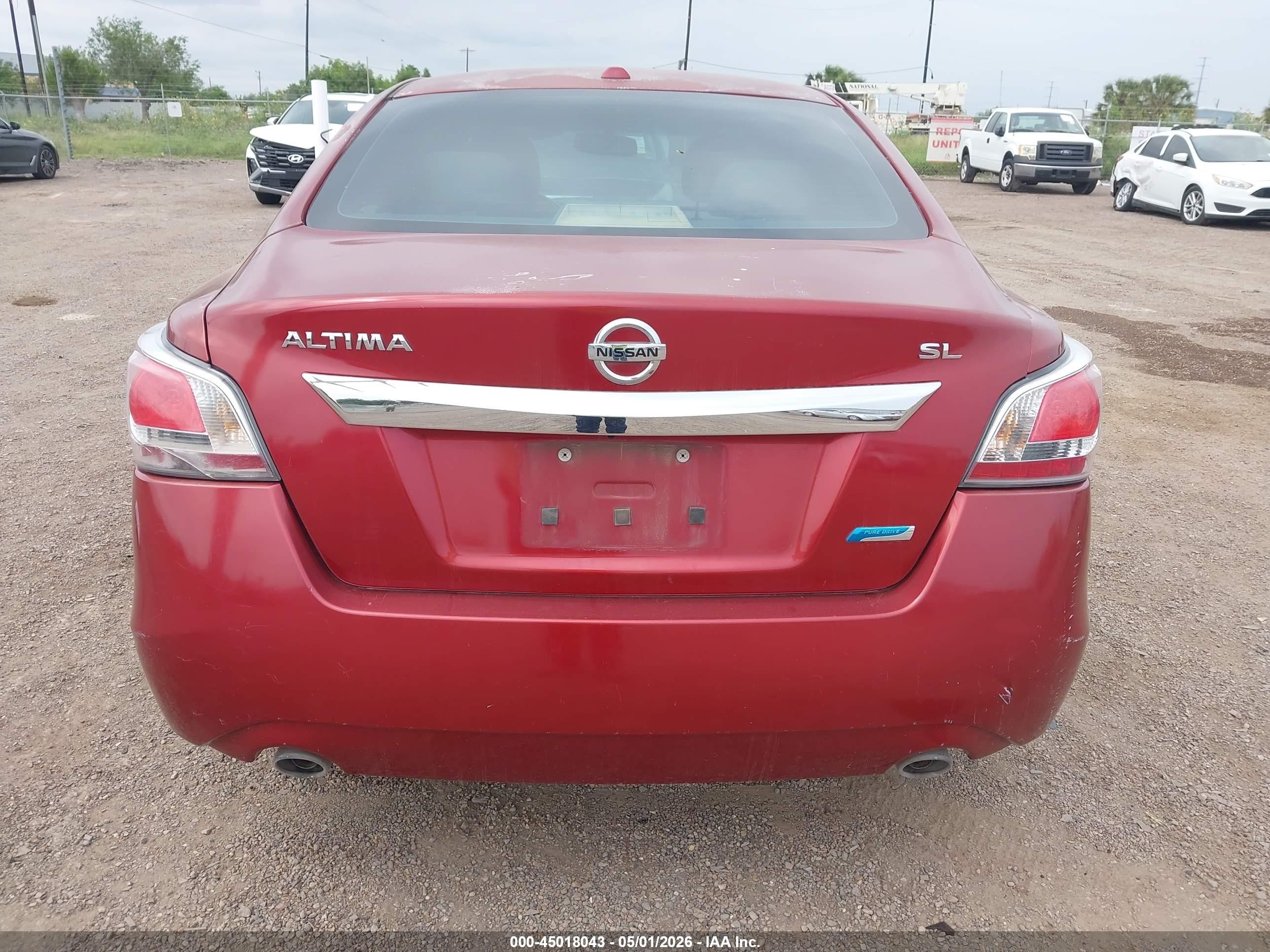 2014 Nissan Altima 2.5 Sl Red vin: 1N4AL3AP4EC291378