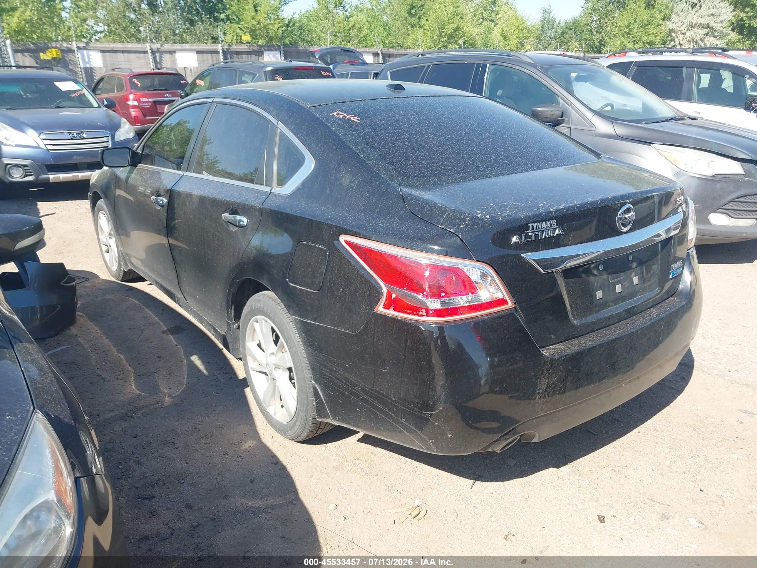 2014 Nissan Altima 2.5 Sv Black vin: 1N4AL3AP4EC417996