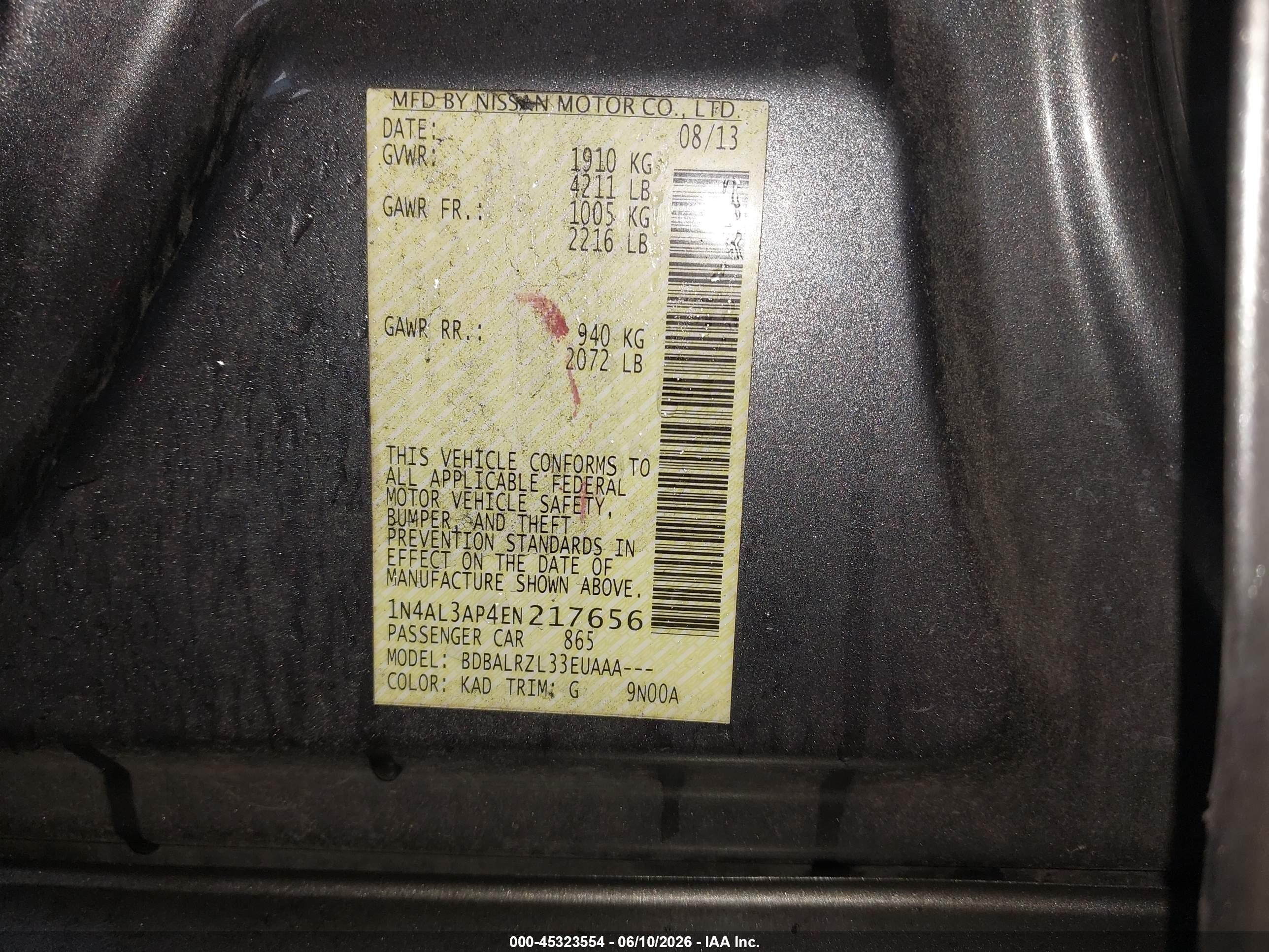 2014 Nissan Altima 2.5 S Gray vin: 1N4AL3AP4EN217656
