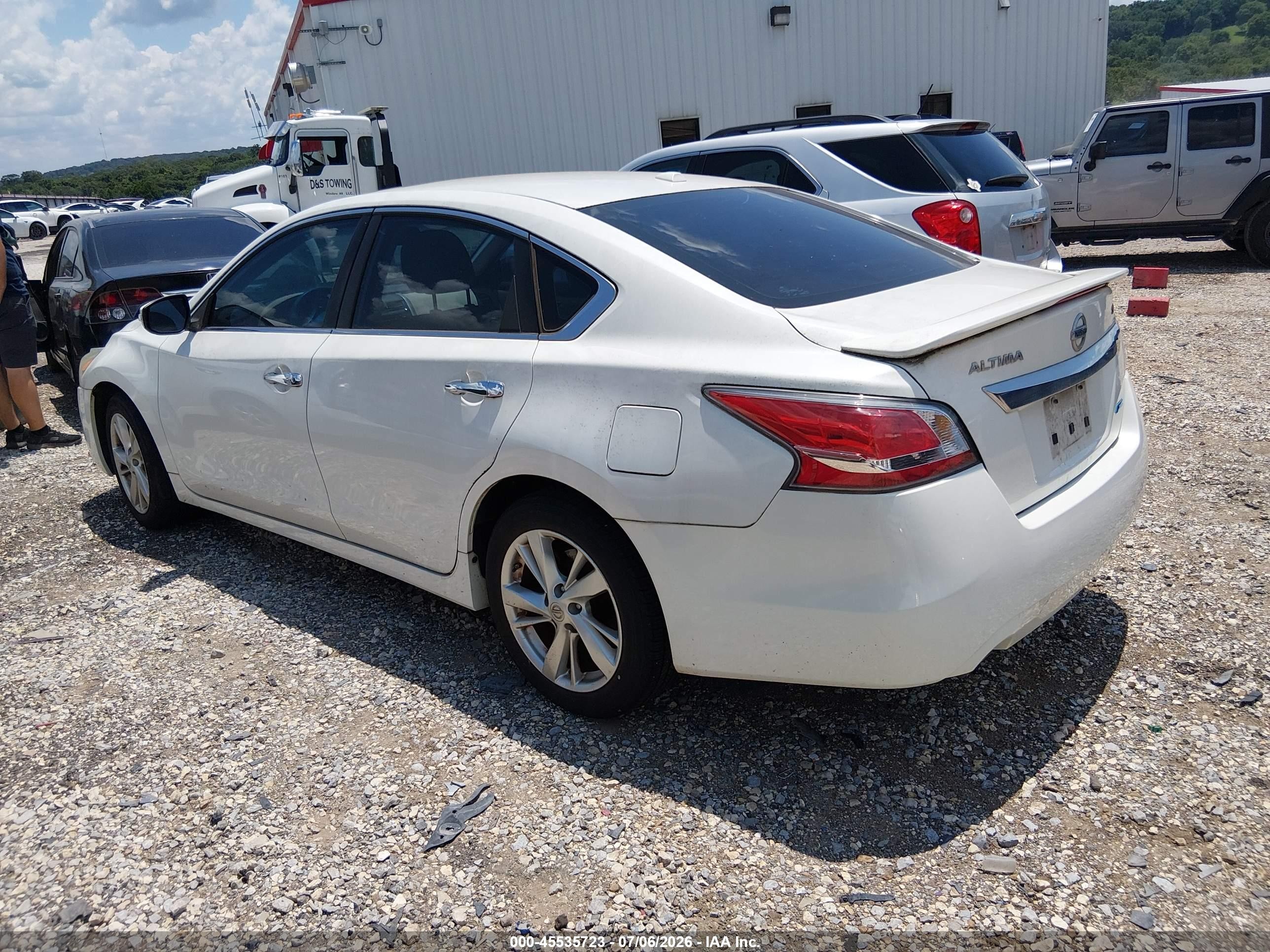 2014 Nissan Altima 2.5 Sl White vin: 1N4AL3AP4EN226468
