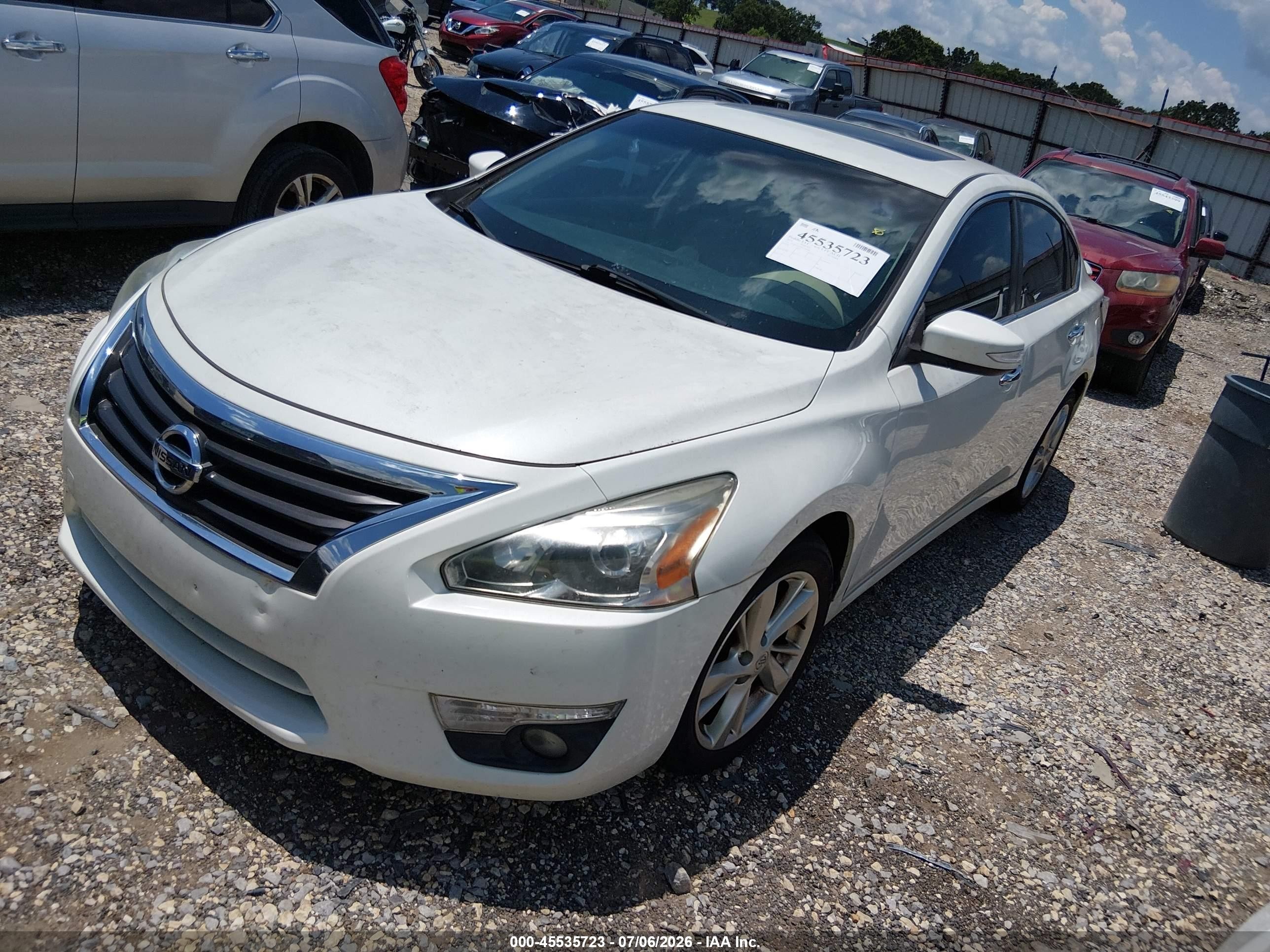 2014 Nissan Altima 2.5 Sl White vin: 1N4AL3AP4EN226468